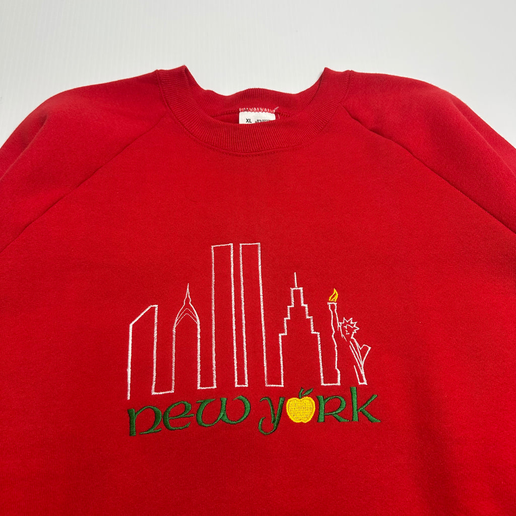 90s New York Embroidered Crewneck XL