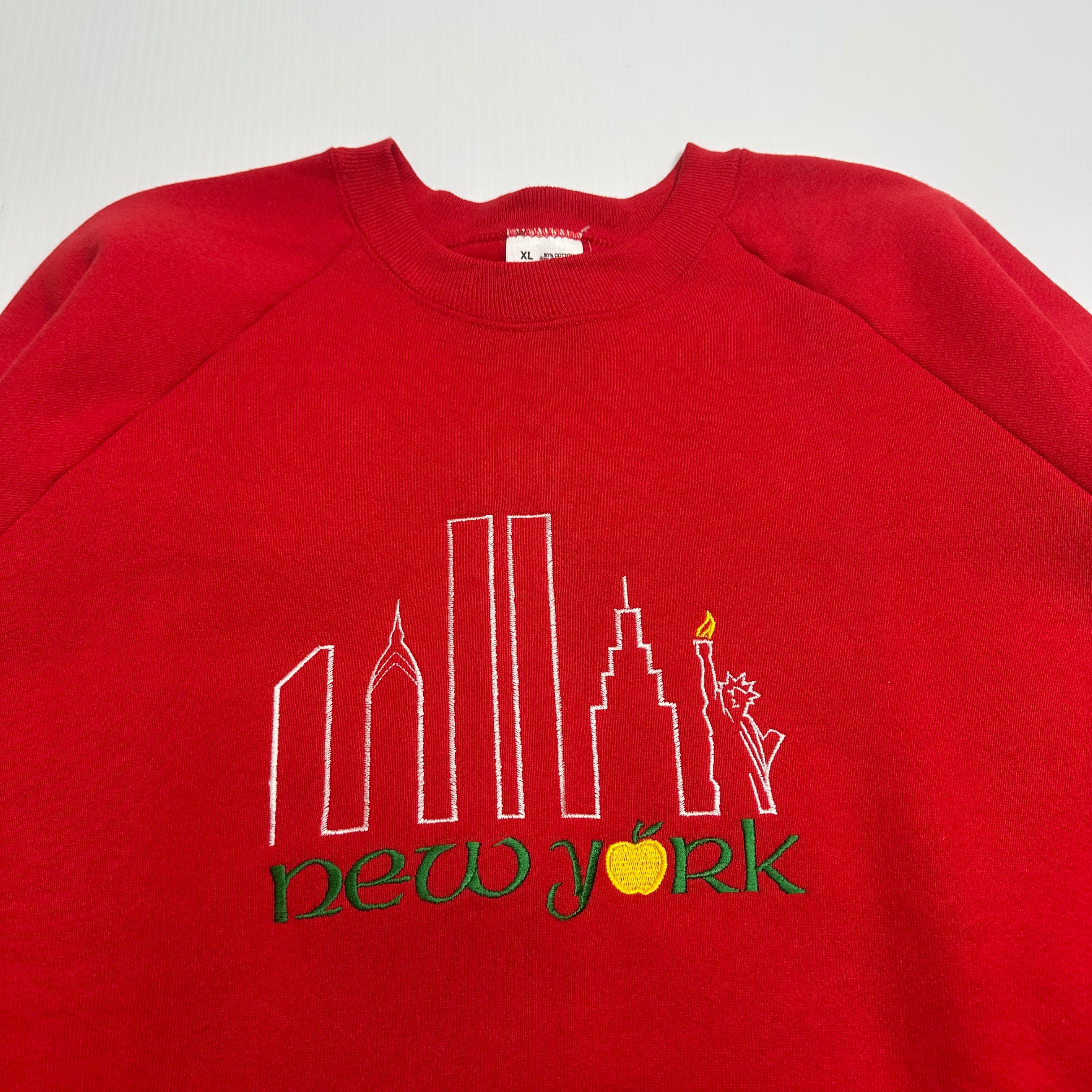 90s New York Embroidered Crewneck XL