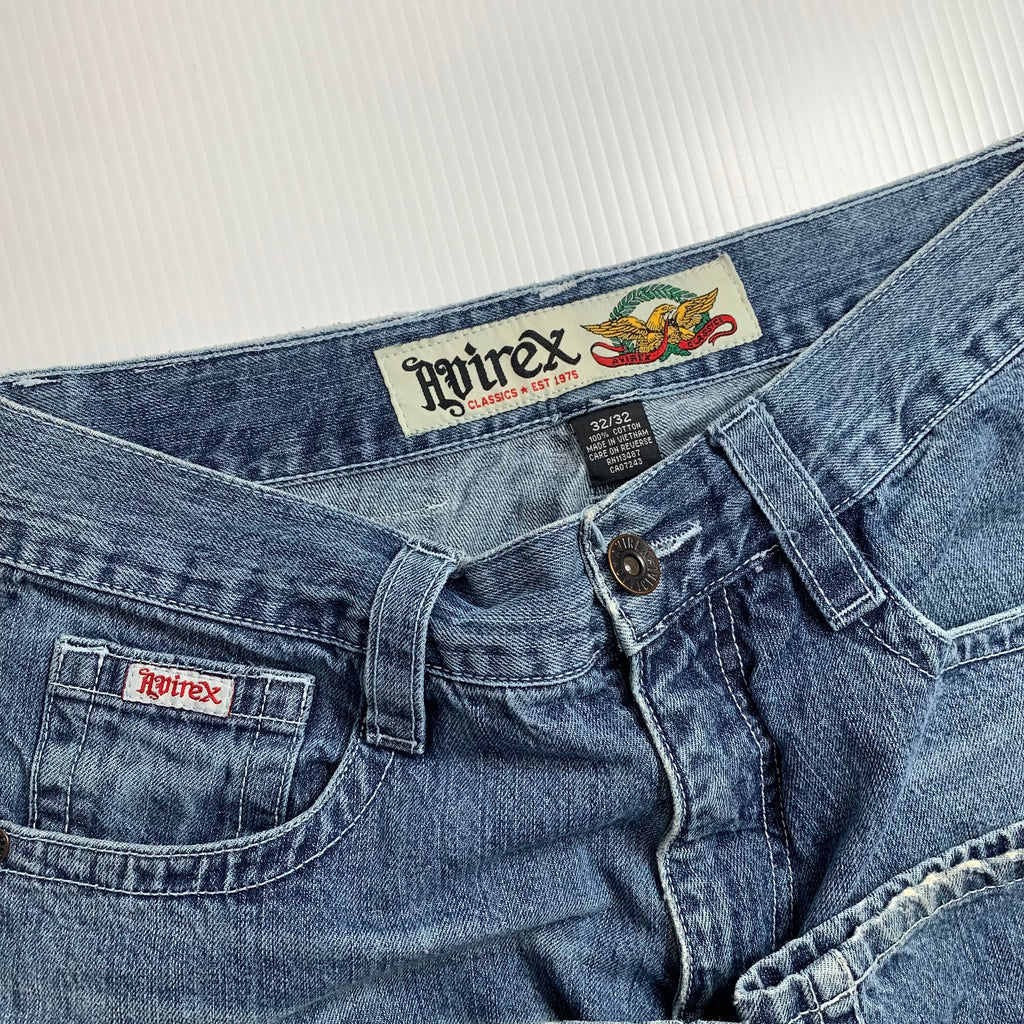 Y2K Avirex Baggy Denim 32