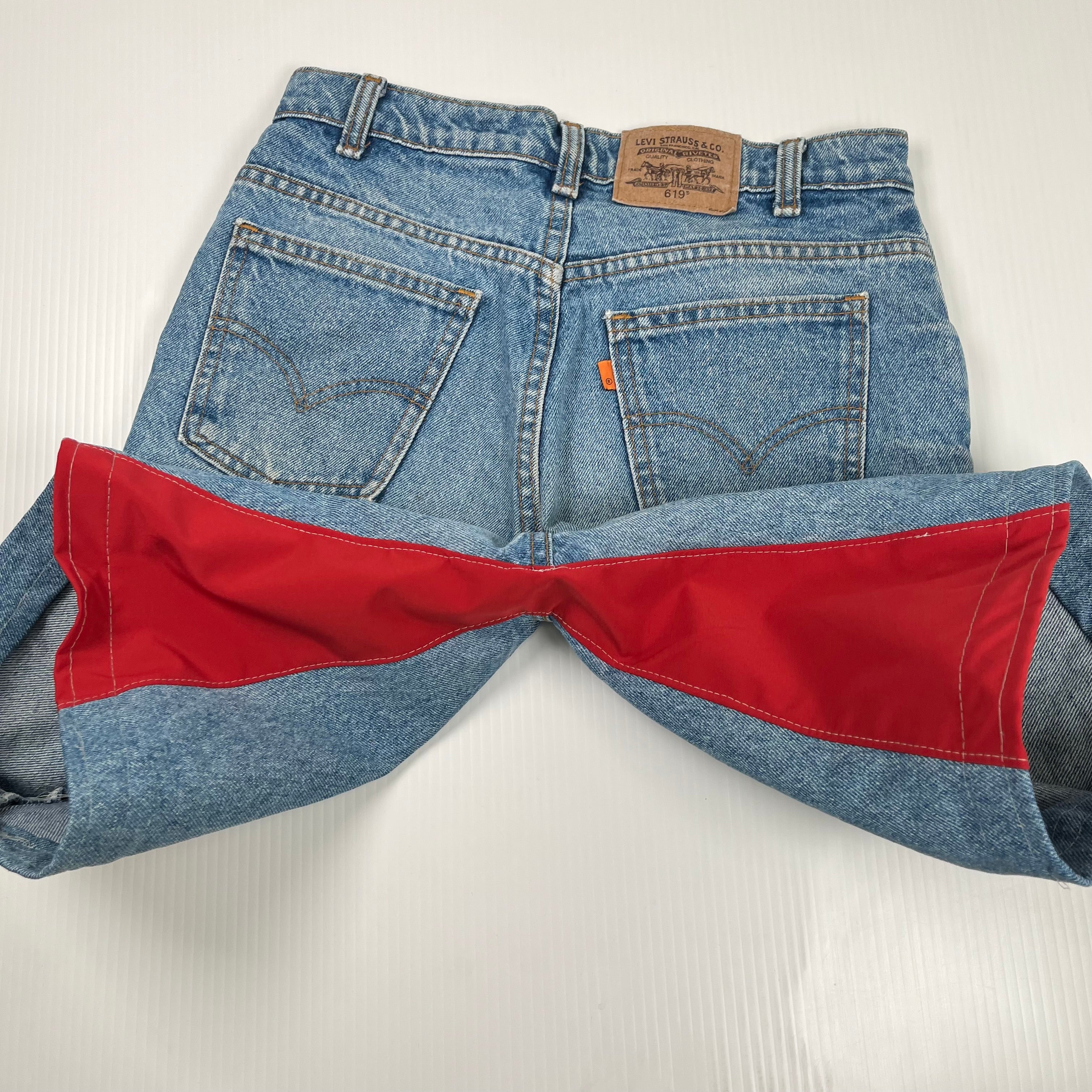 Rework Vintage Levi's x Nike USA Baggy Denim Shorts
