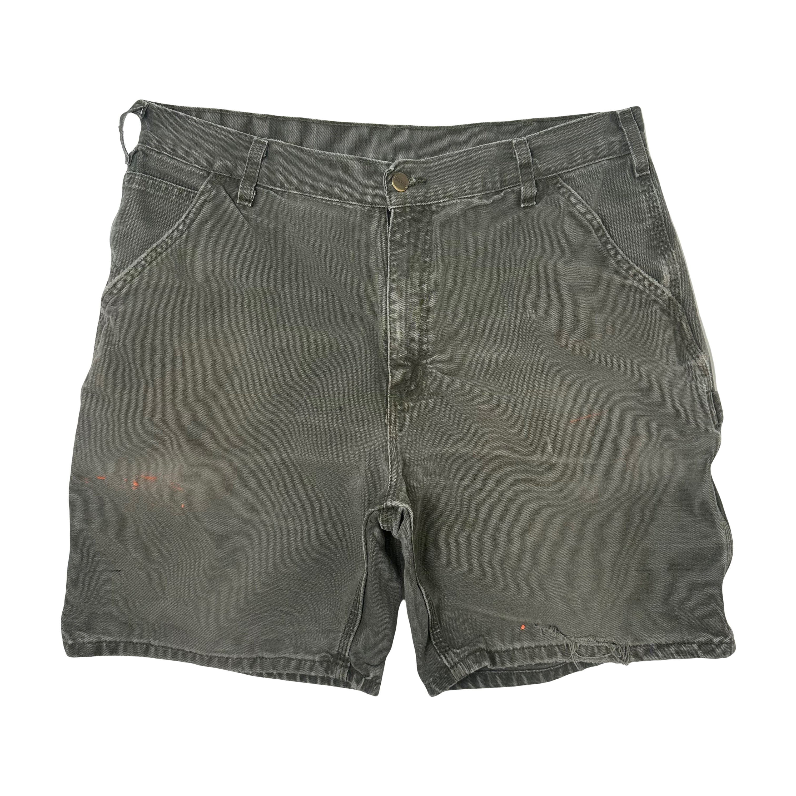 Vintage Carhartt Faded Workwear Denim Shorts 36