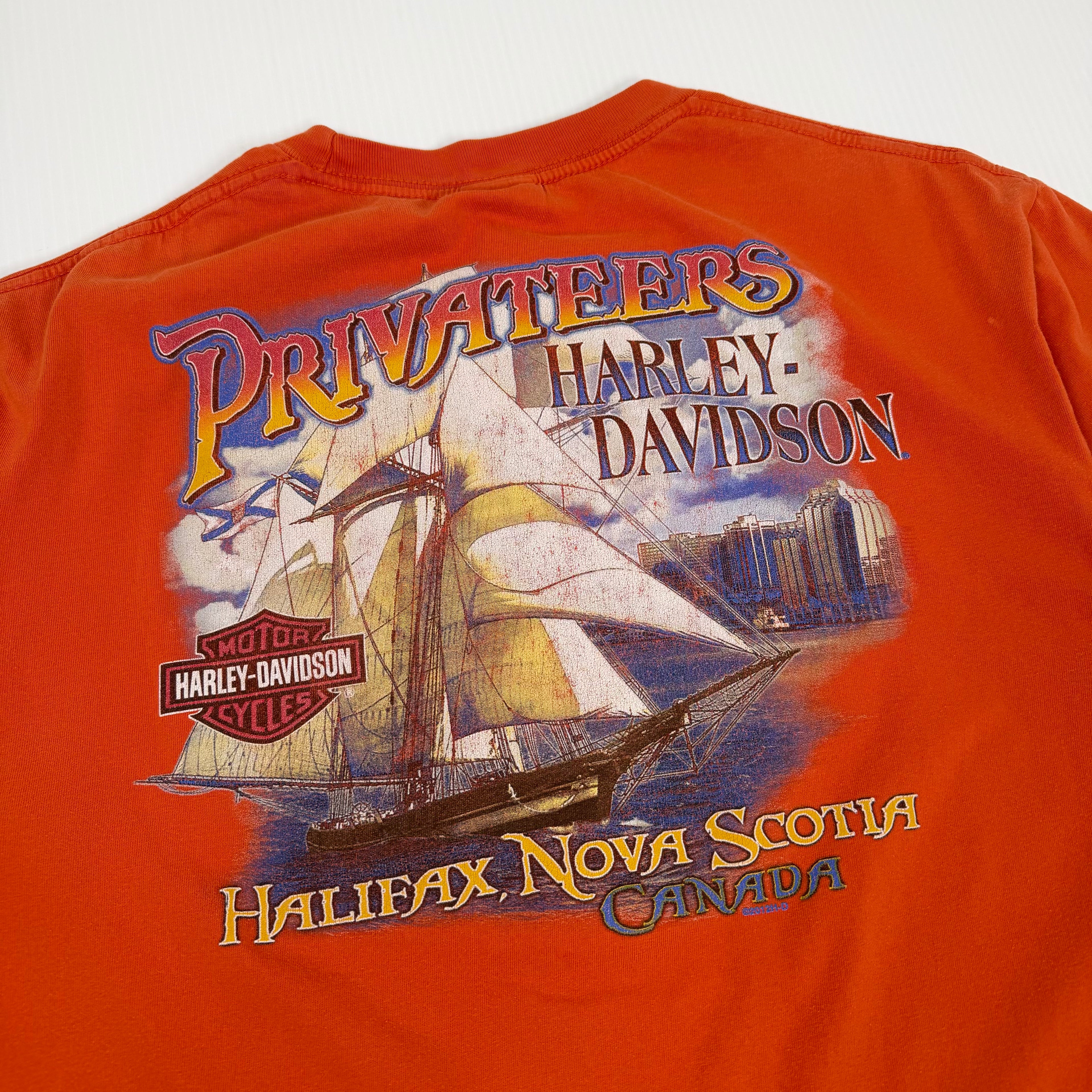 Vintage Harley Davidson Nova Scotia Tee L