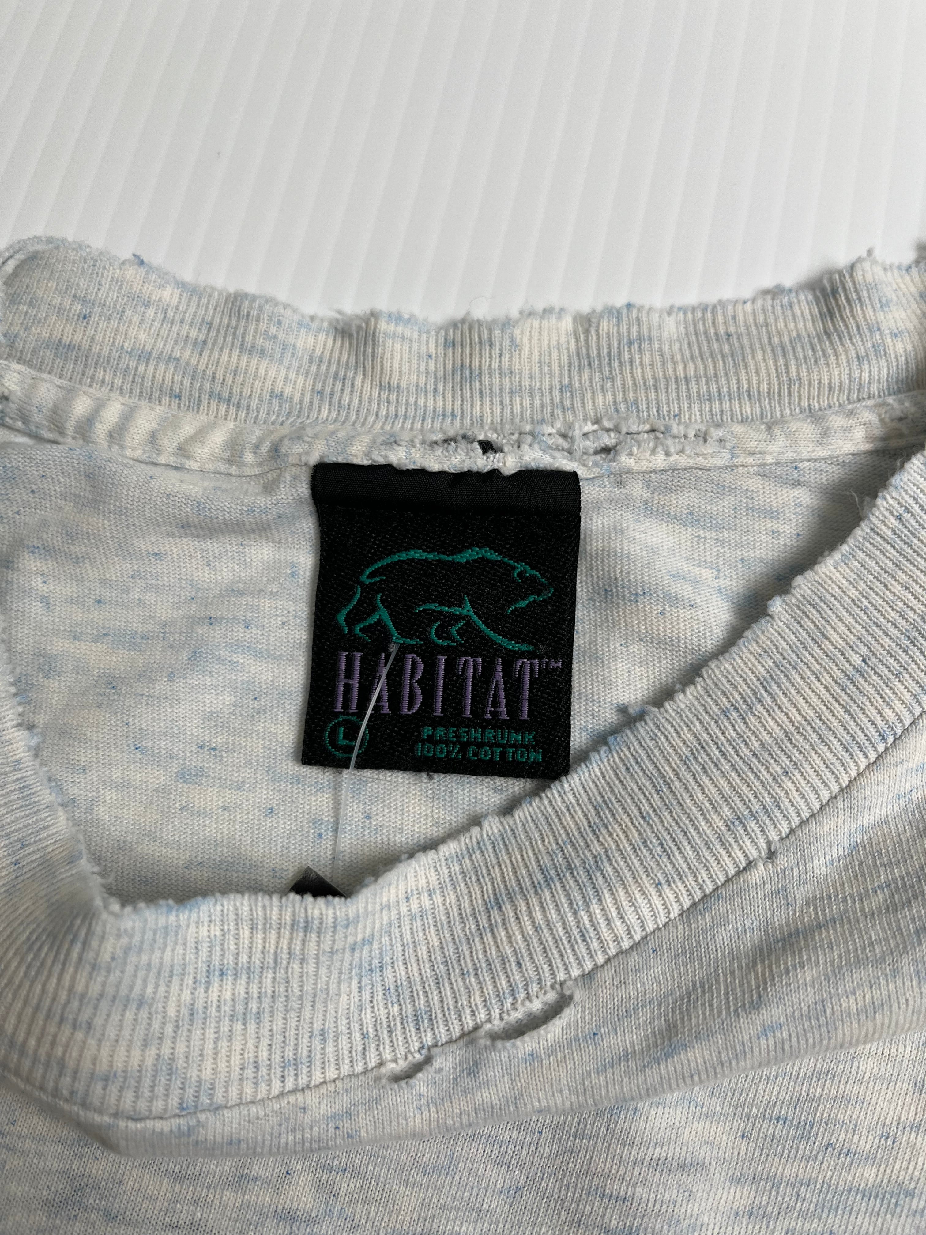 Vintage Baltimore Aquarium Dolphin Wrap Around Tee L