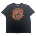Harley Davidson Flame Skull Suffolk England Tee XL