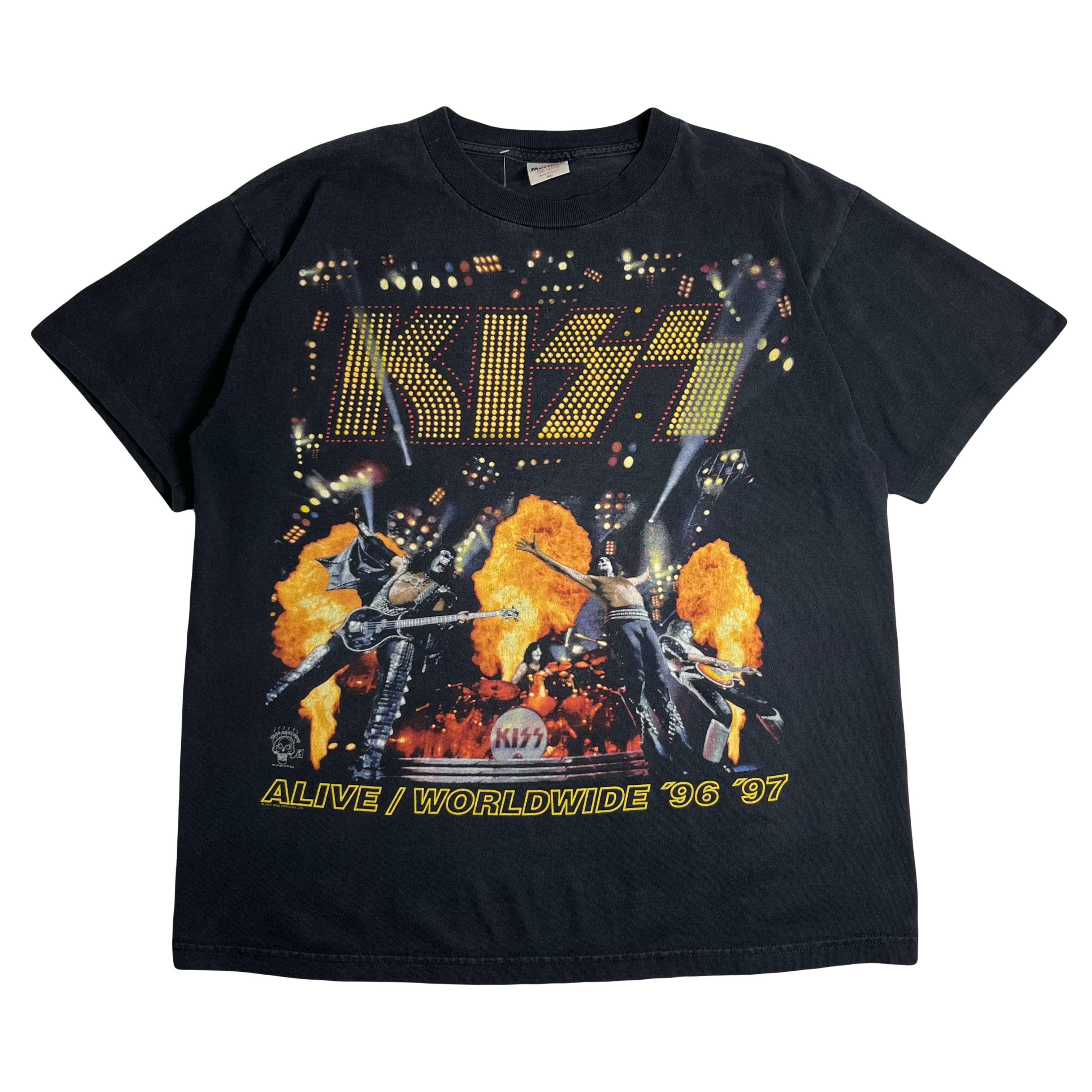 1997 KISS Alive / Worldwide Tour Hottest Band Tee XL