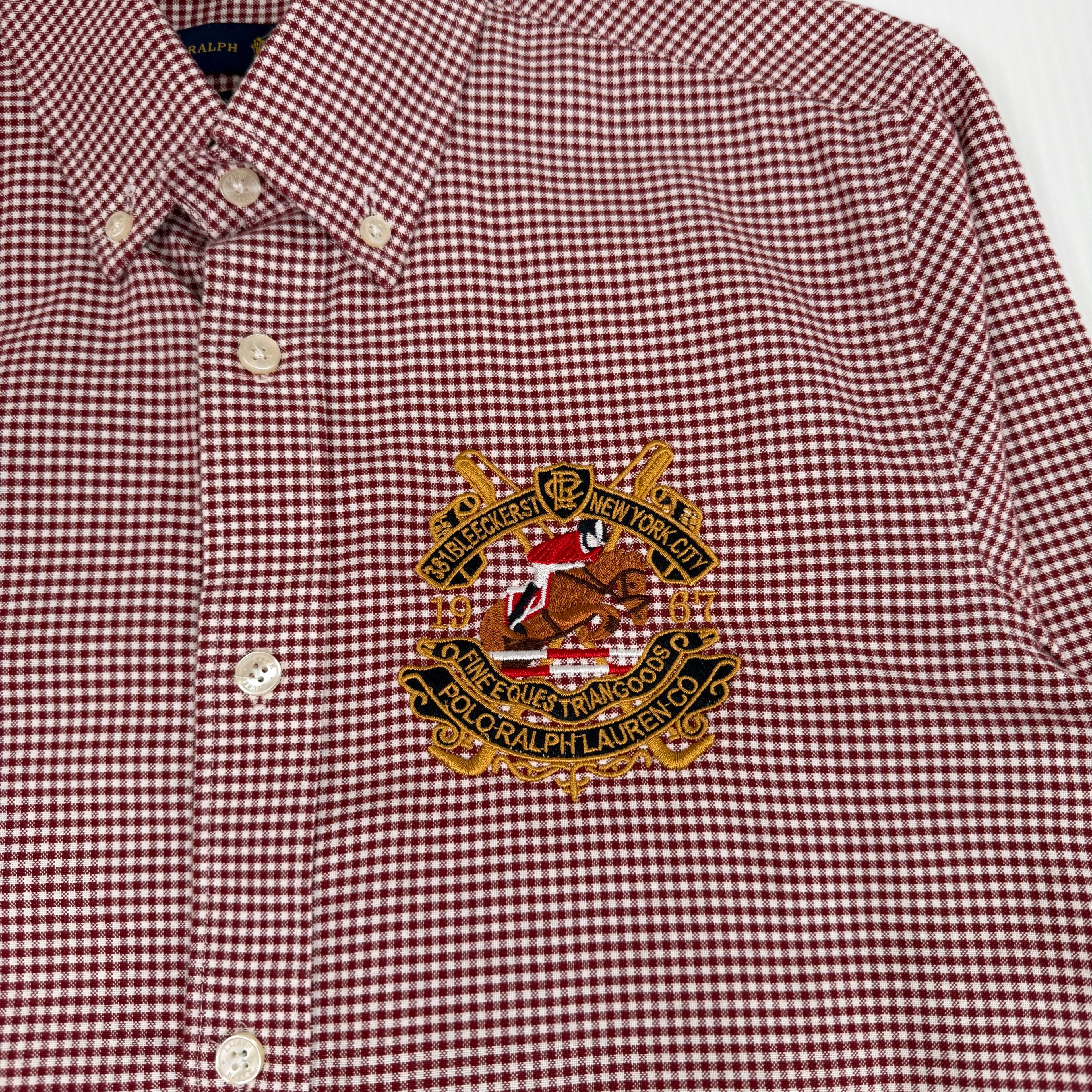 Ralph Lauren Bleecker St. Plaid Shirt M
