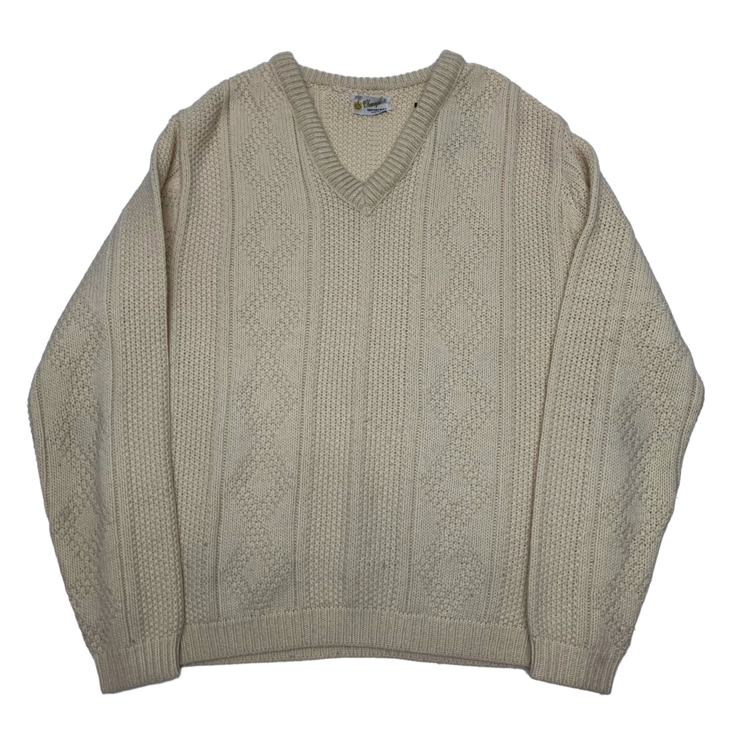 Vintage Champion V-Neck Knit M