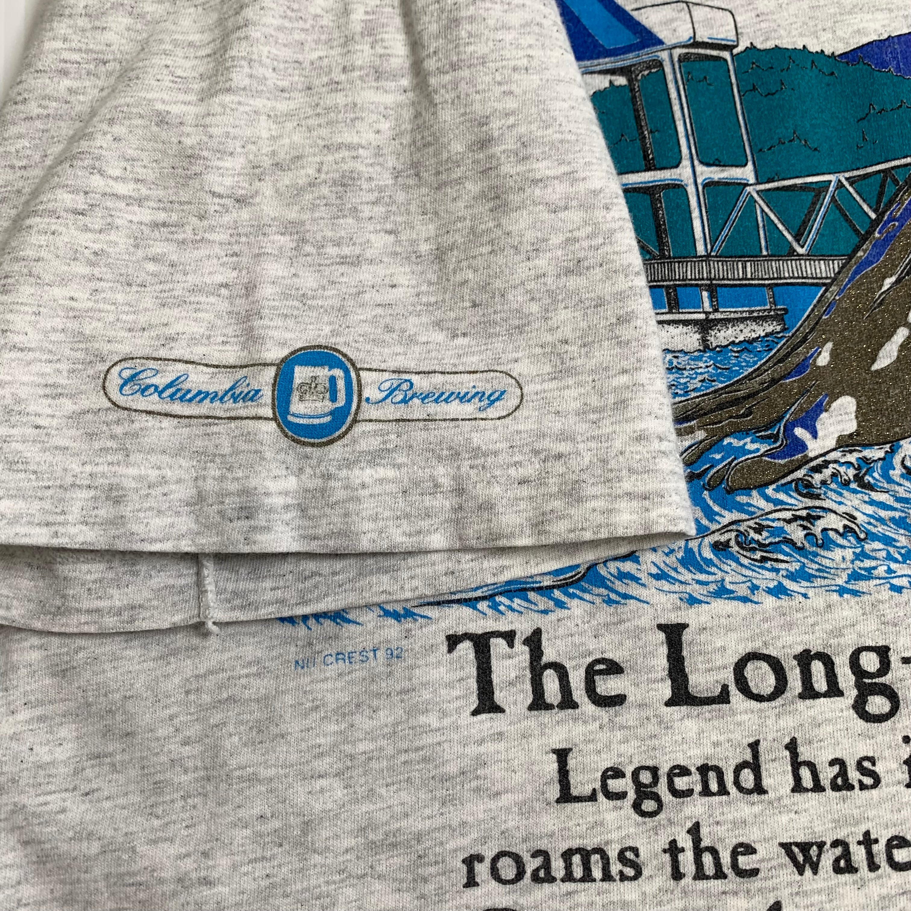 1992 Kokanee Beer Long-Neck Monster Okanagan Tee L