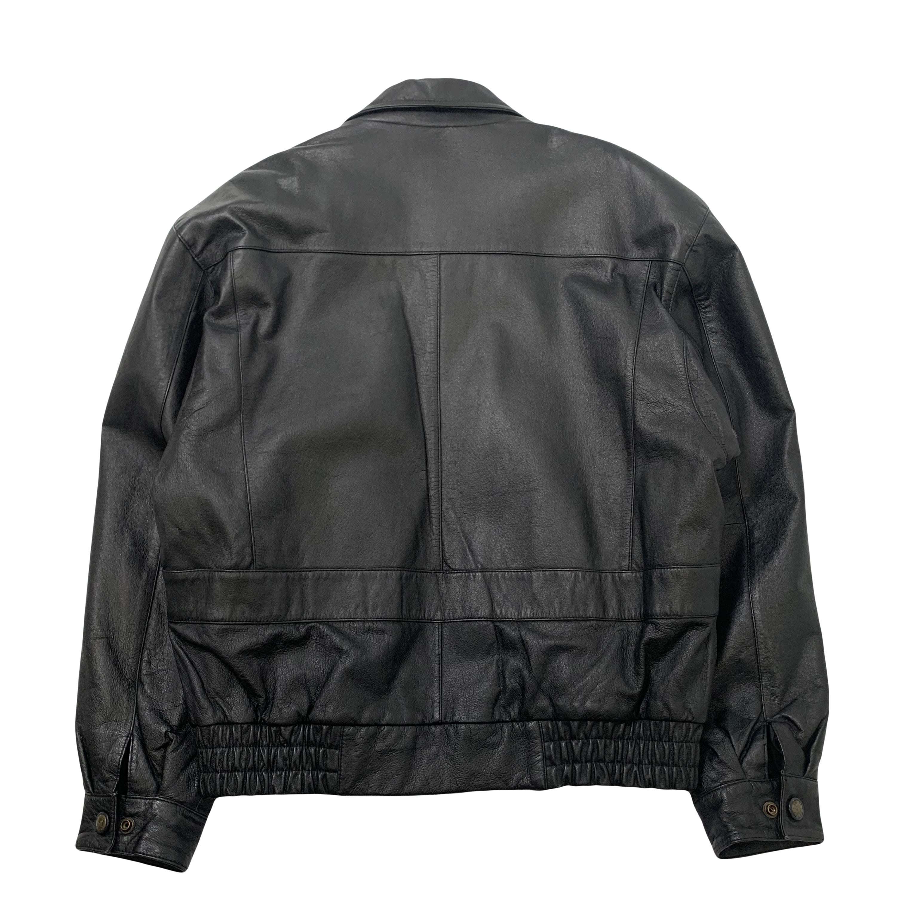 Vintage Adler Leather Bomber Jacket M