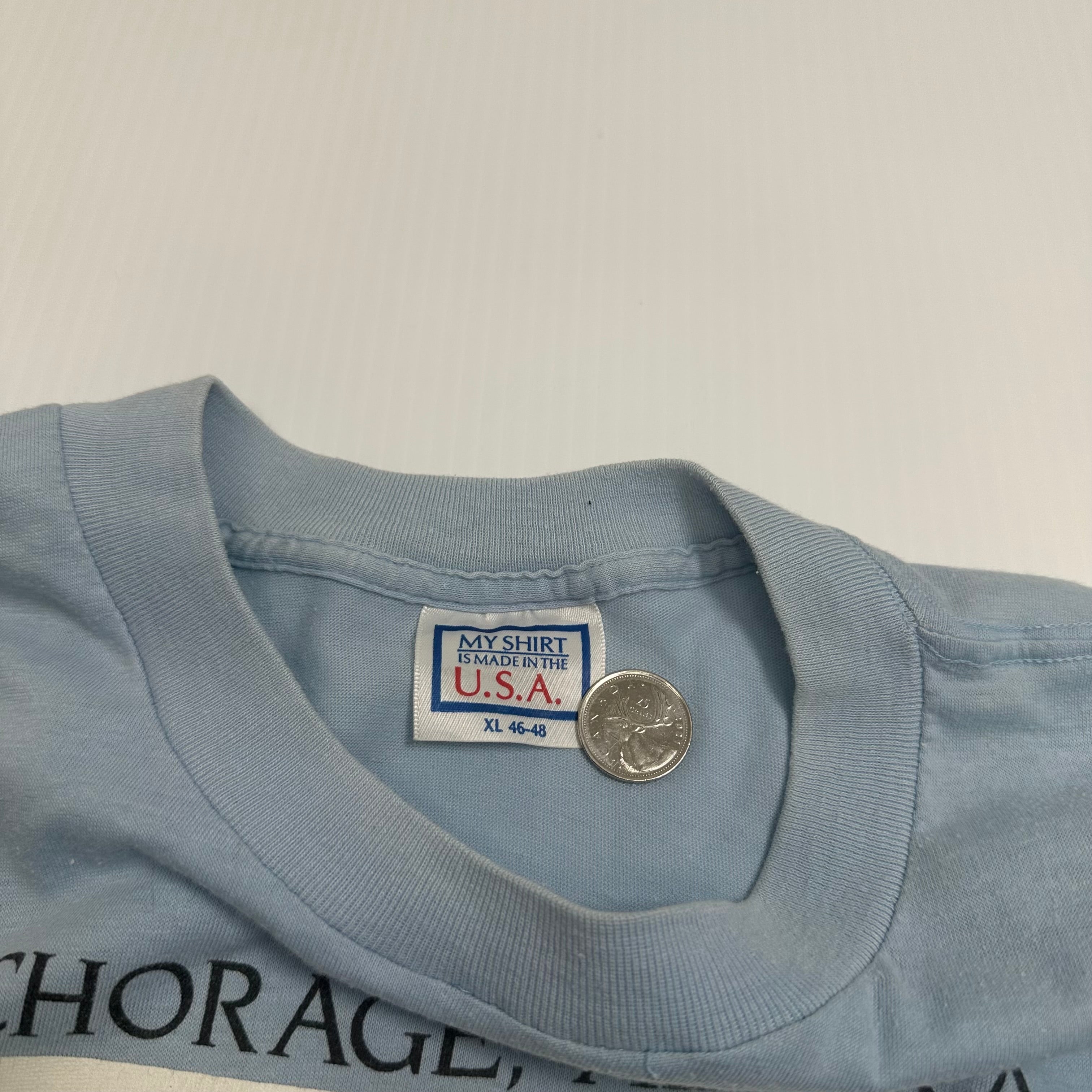 1986 Anchorage Alaska U.S.S. Constellation Tee XL