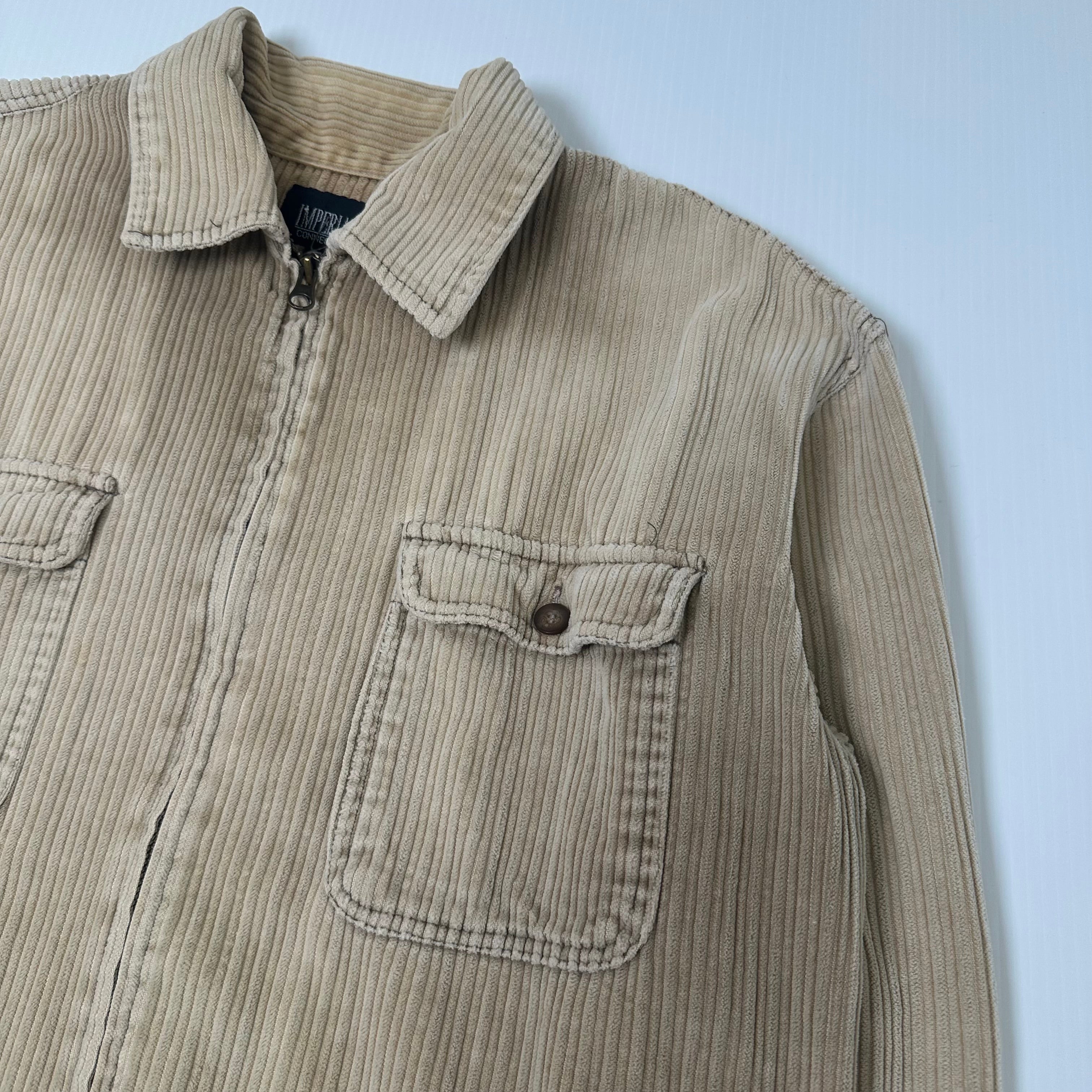 Vintage Imperial Connection Corduroy Full Zip Jacket L