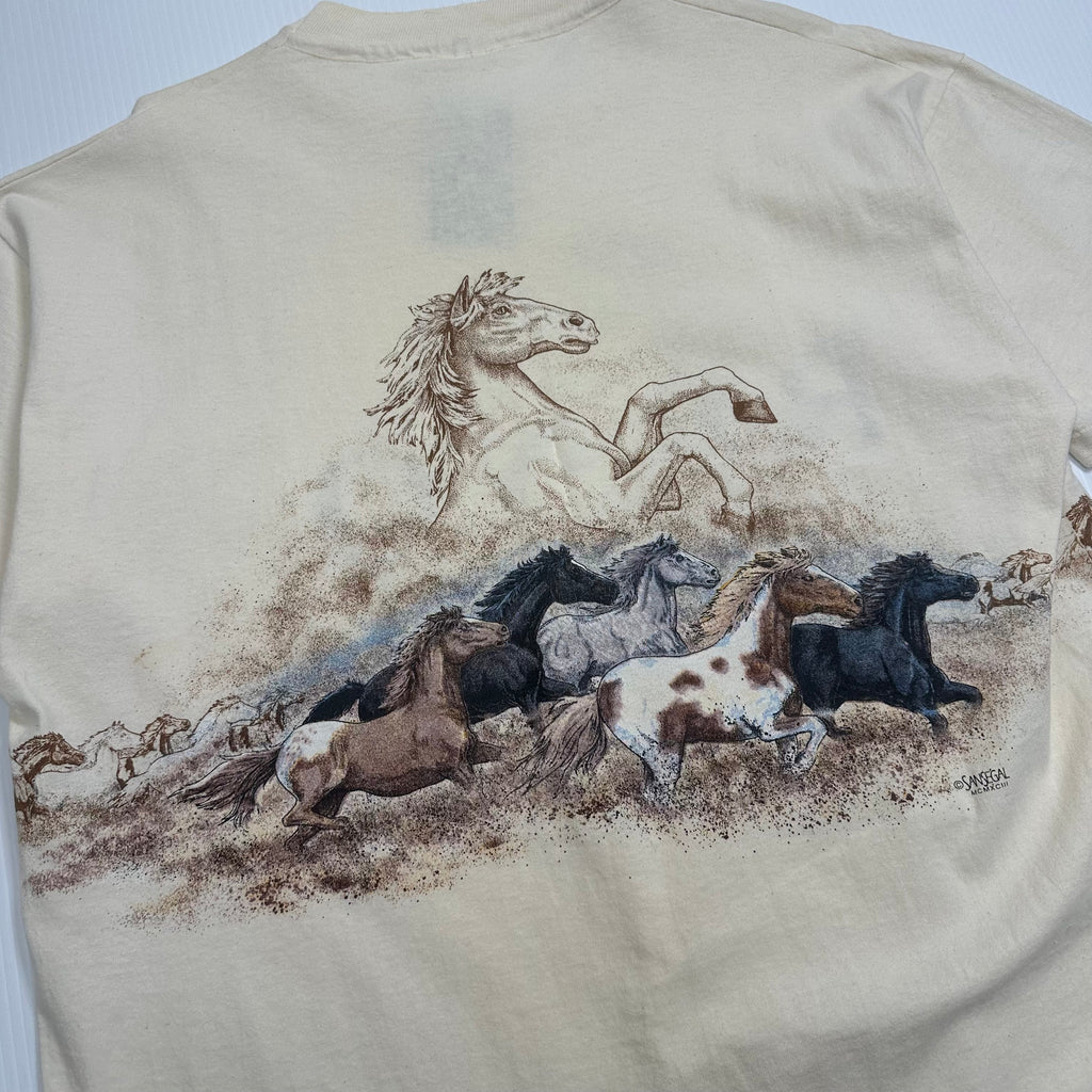 Vintage Reno Horses Graphic Tee XL