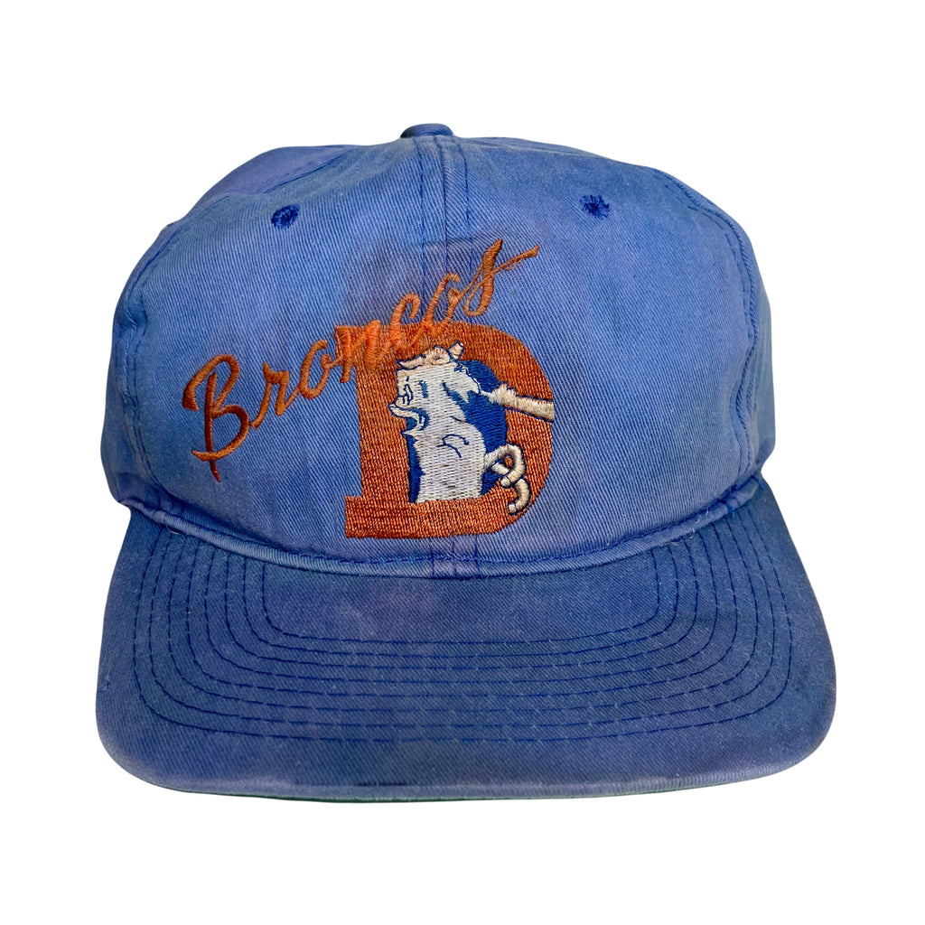 Vintage Denver Broncos Faded Snapback Hat