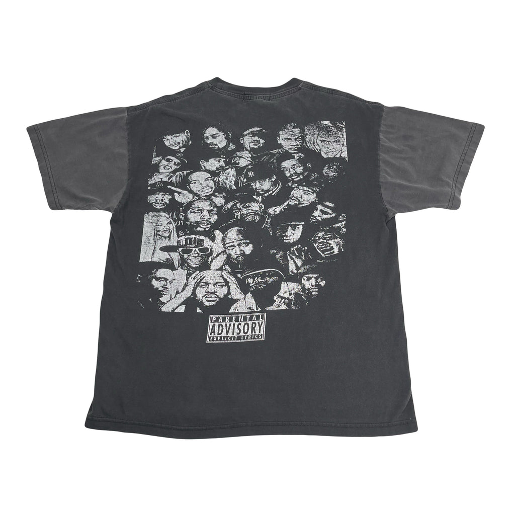Parental Advisory Rapper Portraits Graphic Tee M