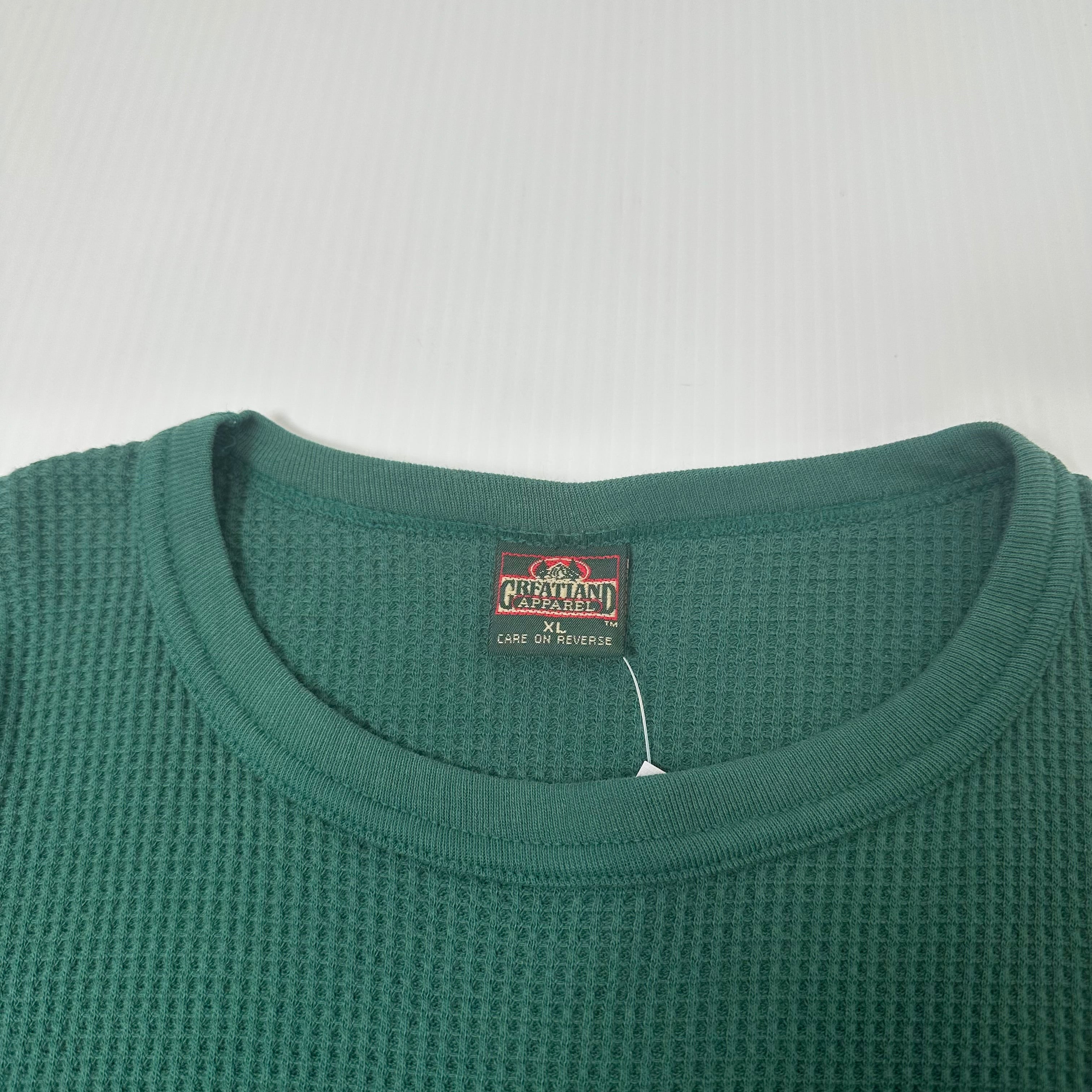 Vintage Greatland Apparel Waffle Longsleeve XL