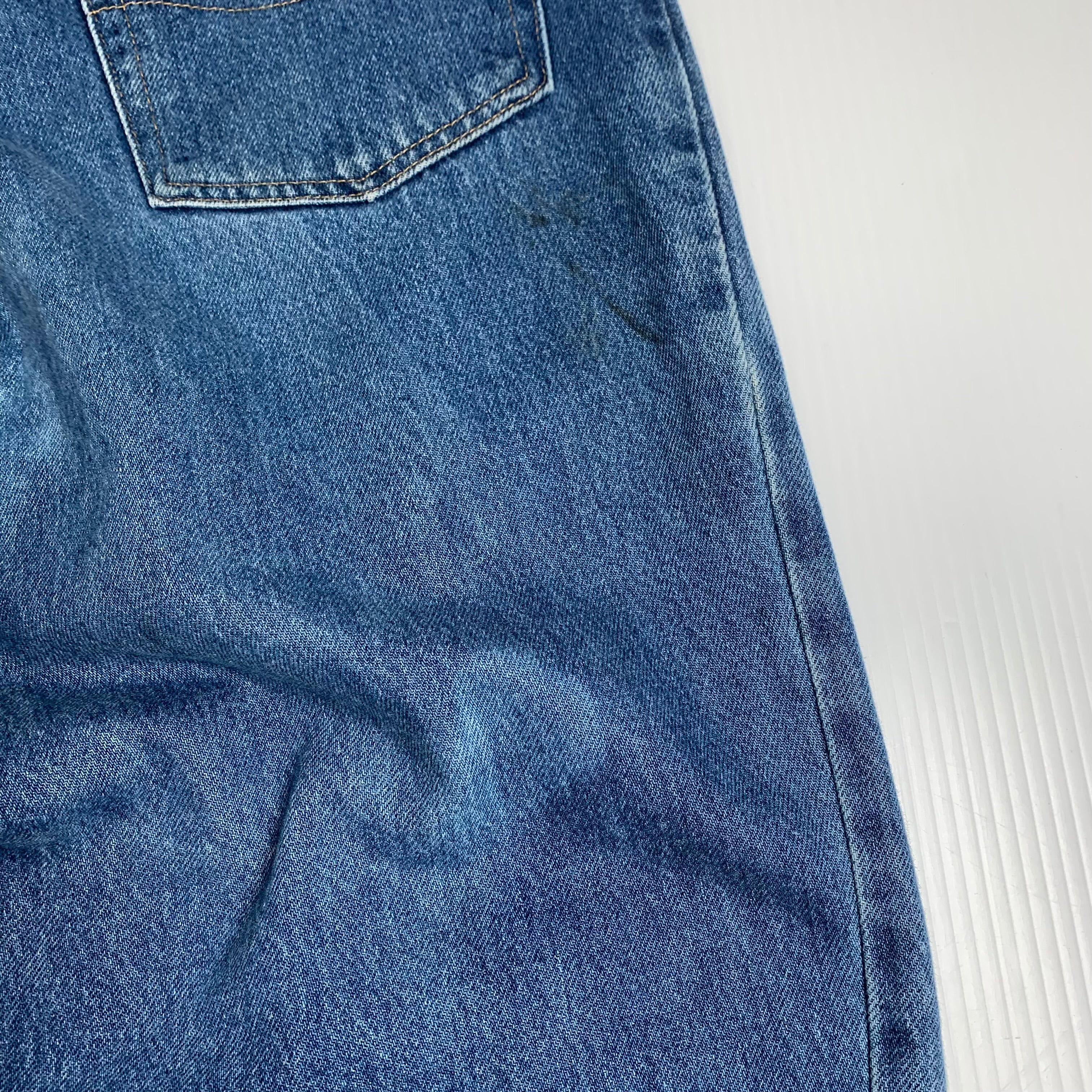 Carhartt Relaxed Fit Medium Wash Carpenter Denim 34