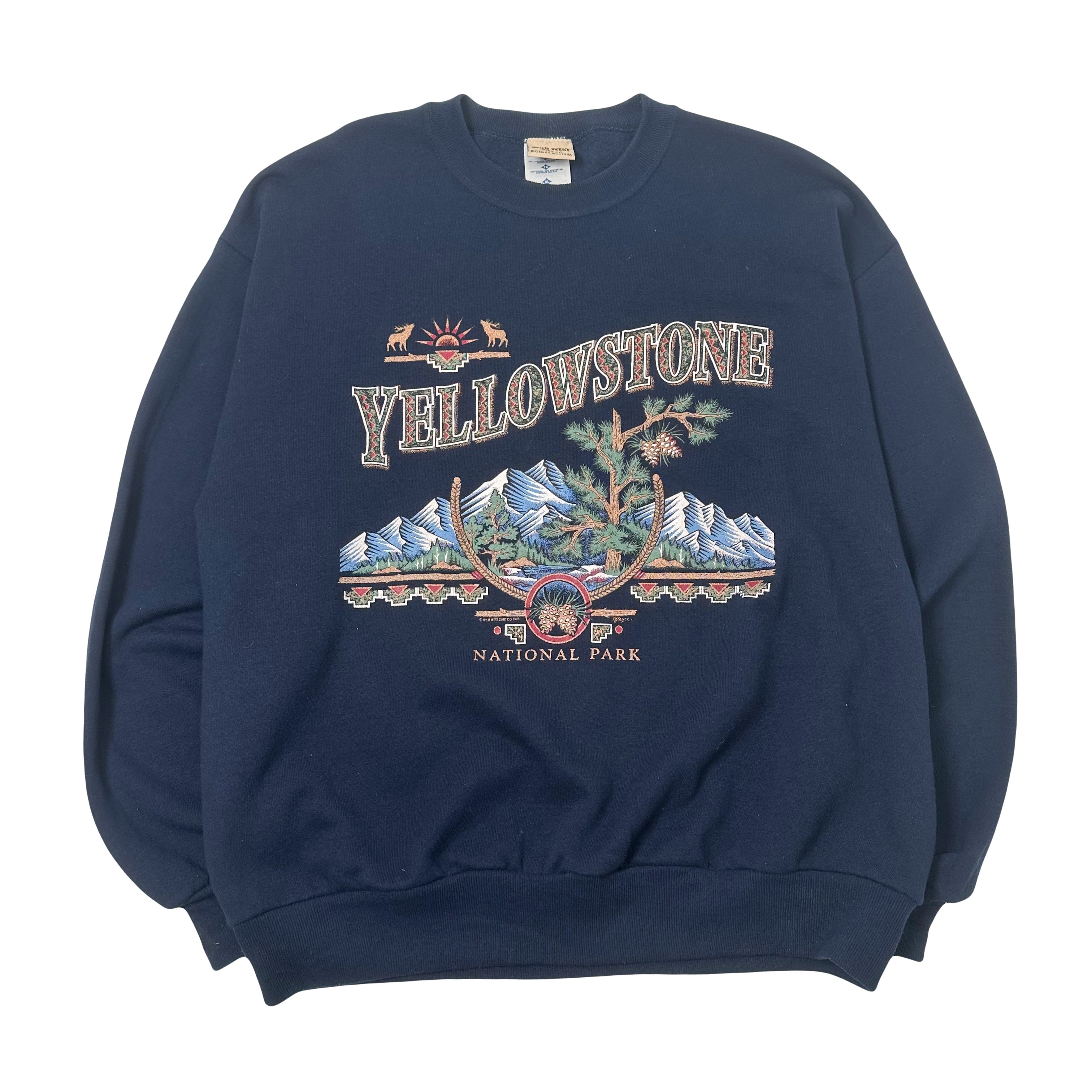 1995 Yellowstone National Park Graphic Crewneck XL