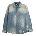 DSquared2 Distressed Denim Button Up Shirt XXL