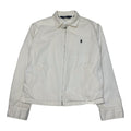 90s White Polo Harrington Jacket L