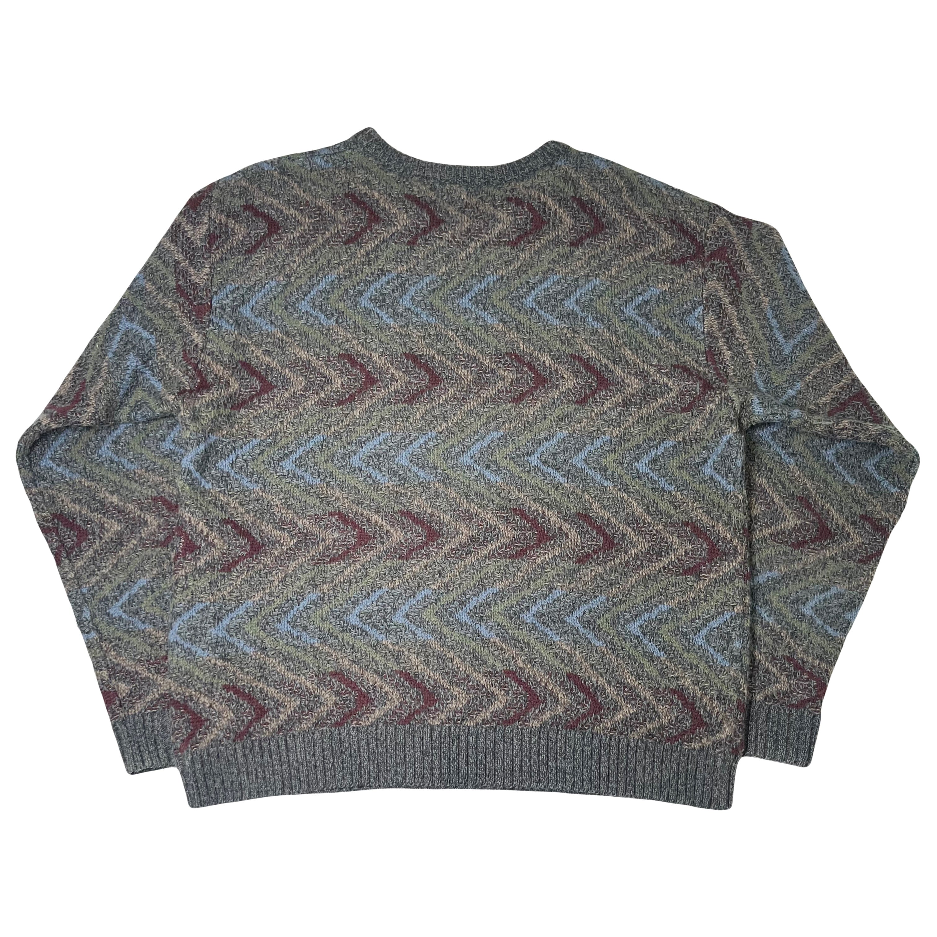 Profilo Classics Stripe Pattern Knit Sweater S