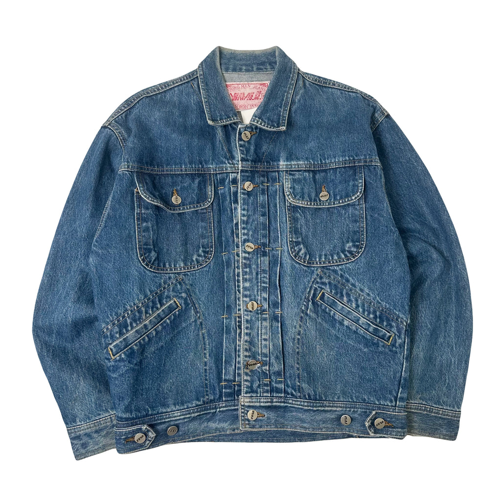 Vintage YMJ Multi Pocket Denim Jacket M
