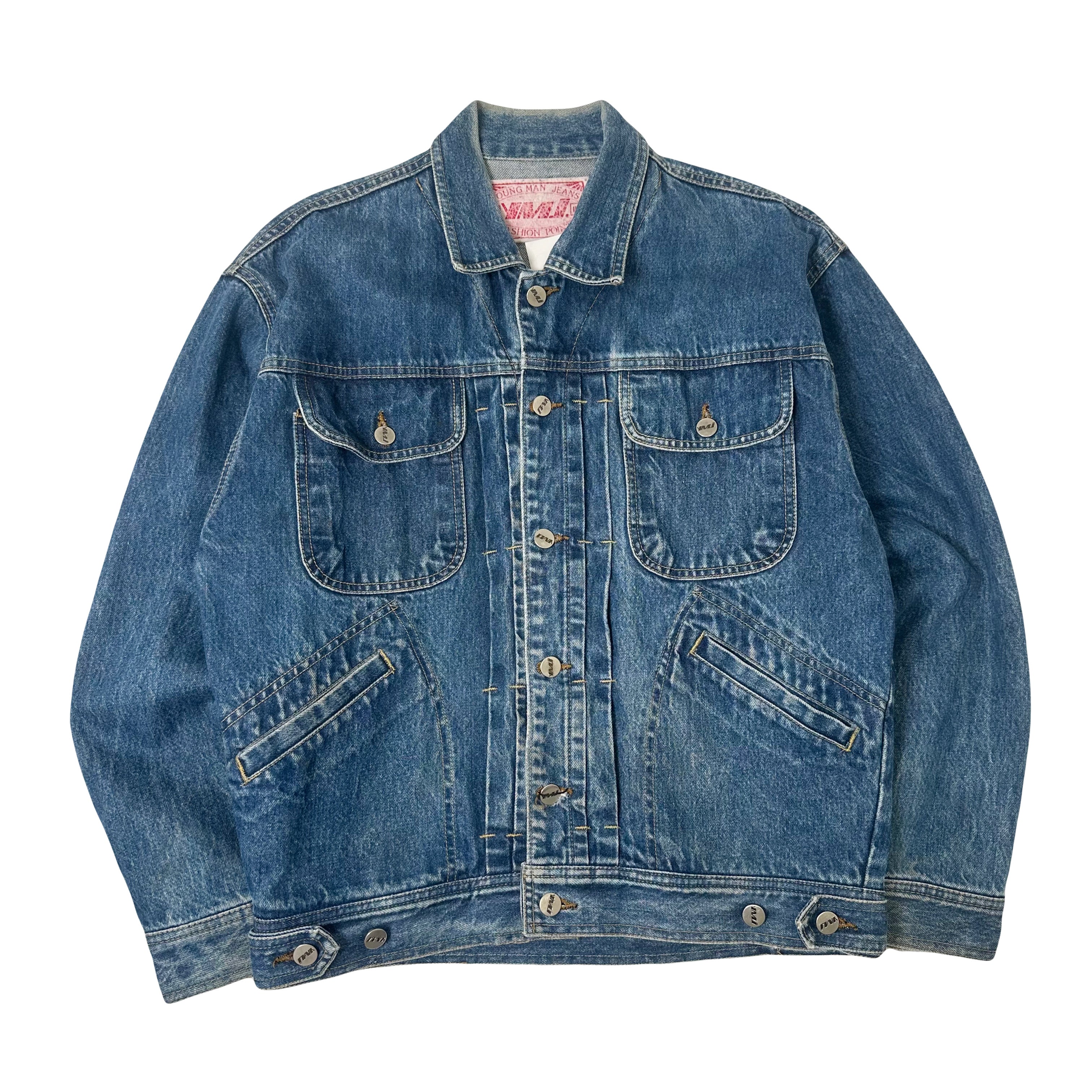 Vintage YMJ Multi Pocket Denim Jacket M