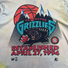 Load image into Gallery viewer, 1994 Starter Vancouver Grizzlies Inaugural Tie Dye Tee M
