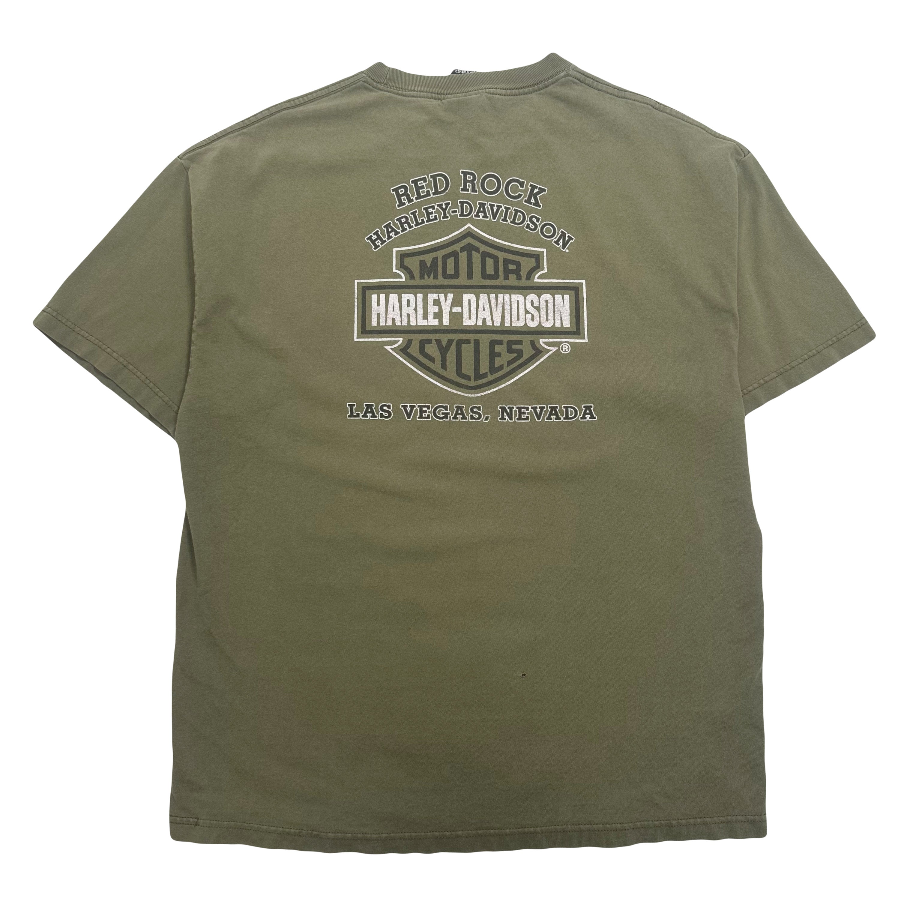 2000s Harley Davidson Red Rock Las Vegas Graphic Tee XL