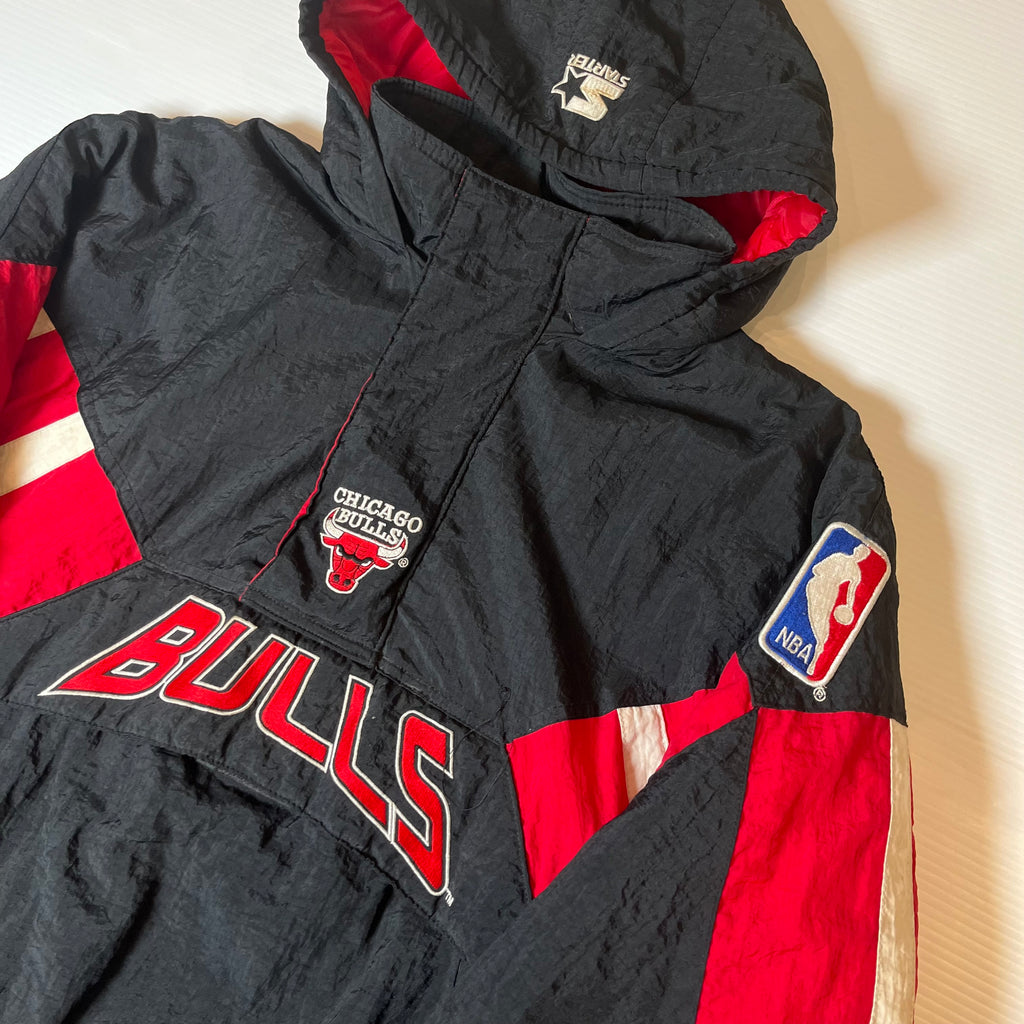 Vintage Starter Chicago Bulls 1/4 Zip Puffer Jacket Women's L