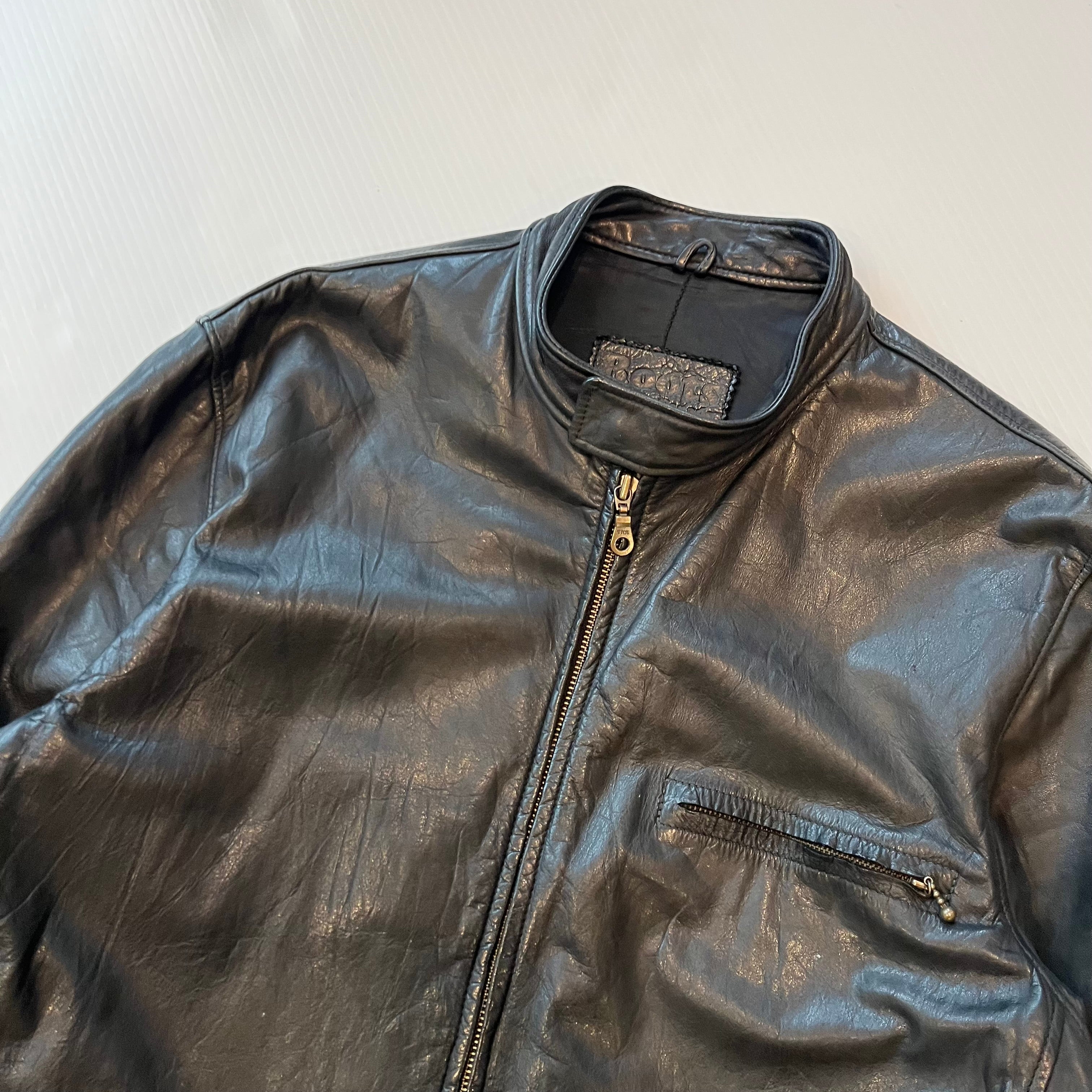 Vintage Roots Canada Leather Moto Jacket M