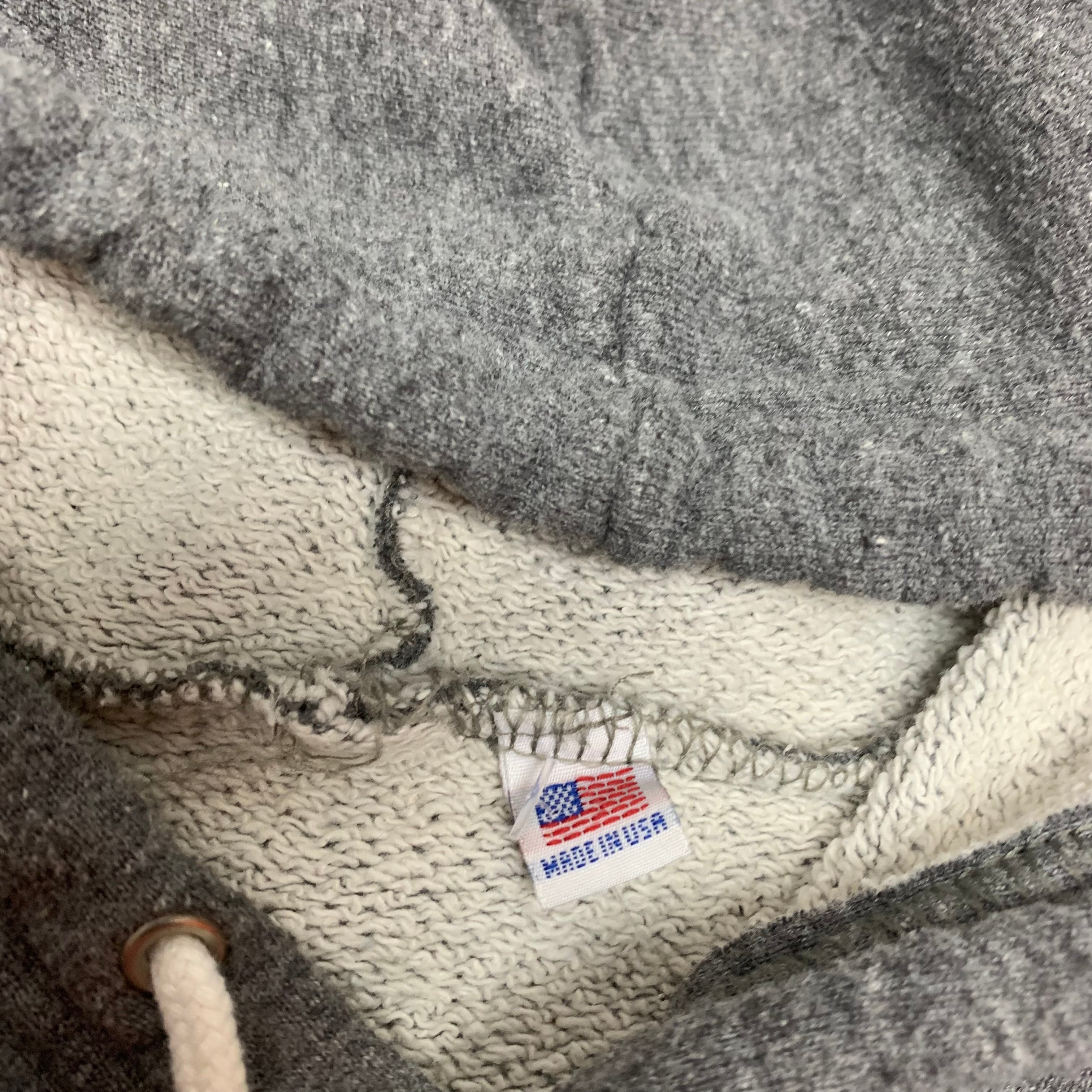 Vintage Blank Grey Hoodie L