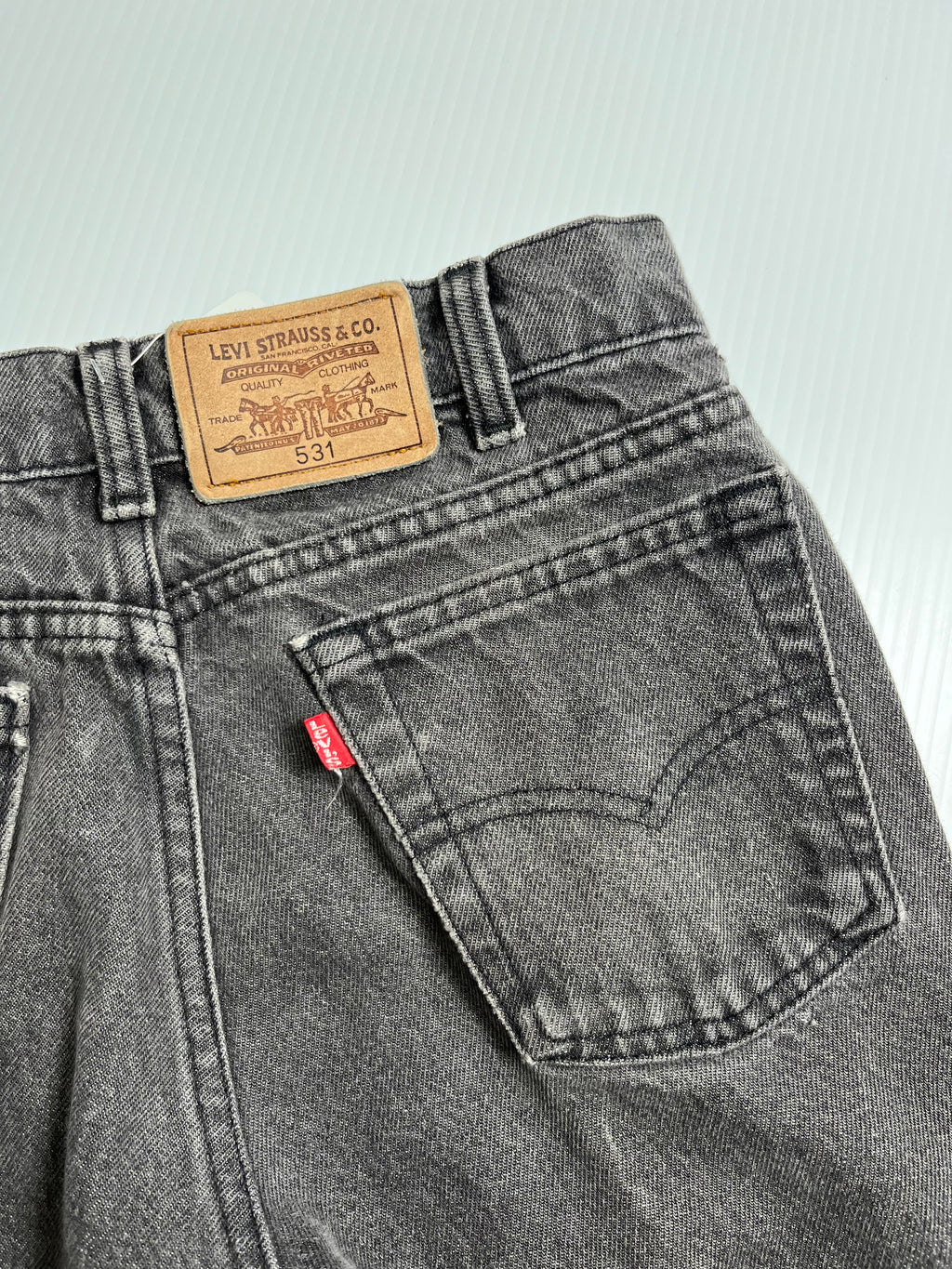 Vintage Levi's 531 Faded Black Denim 29