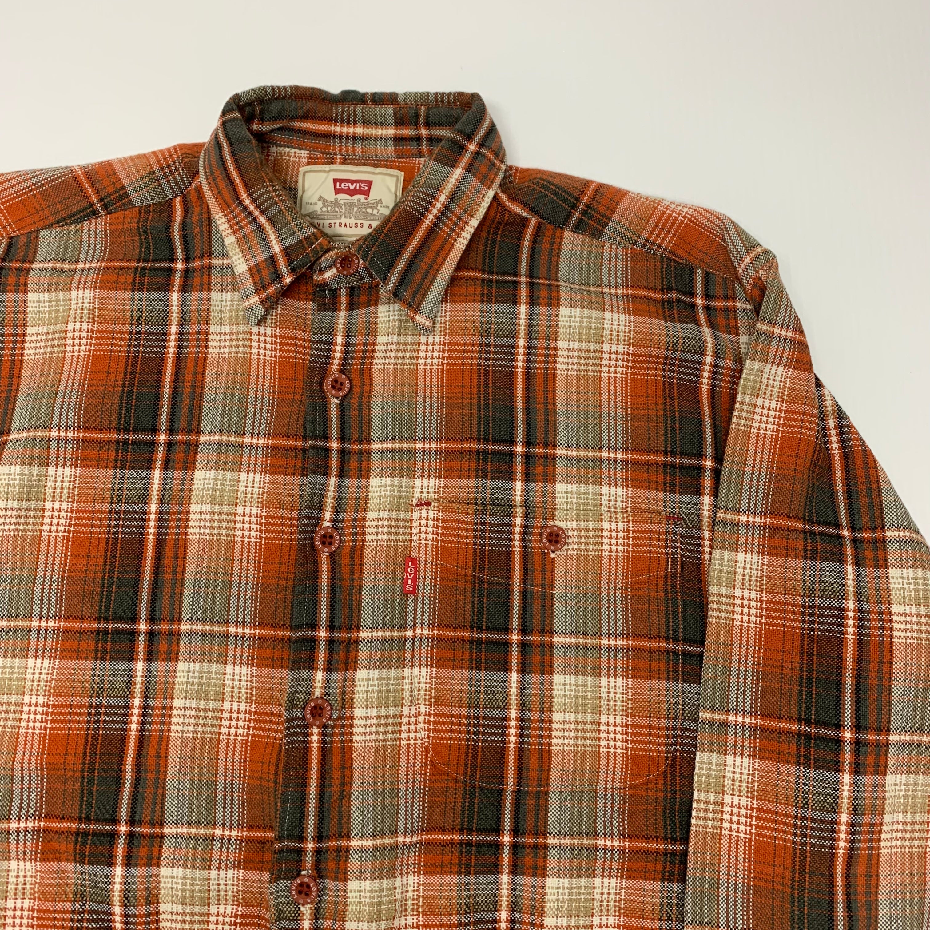 Levi’s Orange Flannel L