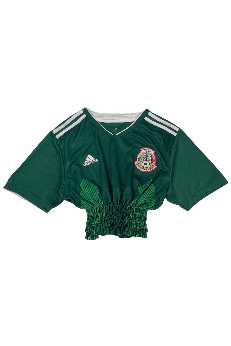 Rework Shirred Adidas Mexico Home Jersey Women's L
