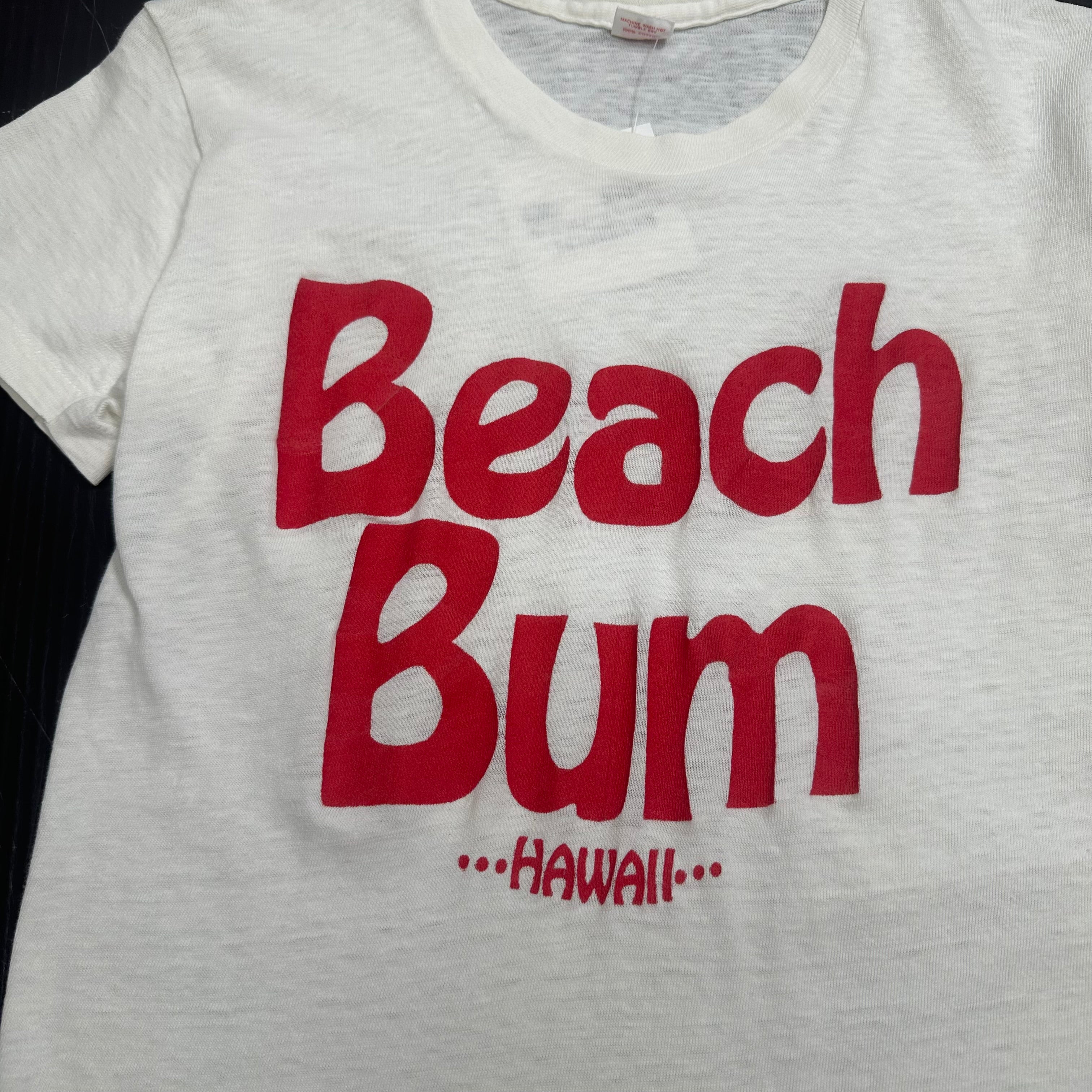 70s Hawaii Beach Bum Tee S
