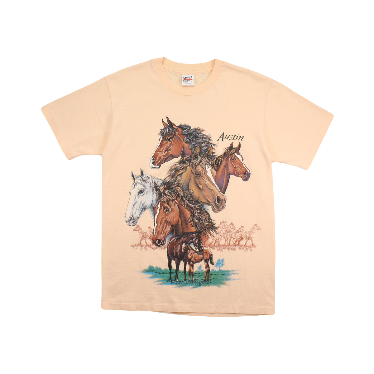 90s Austin Horses Graphic Tee M