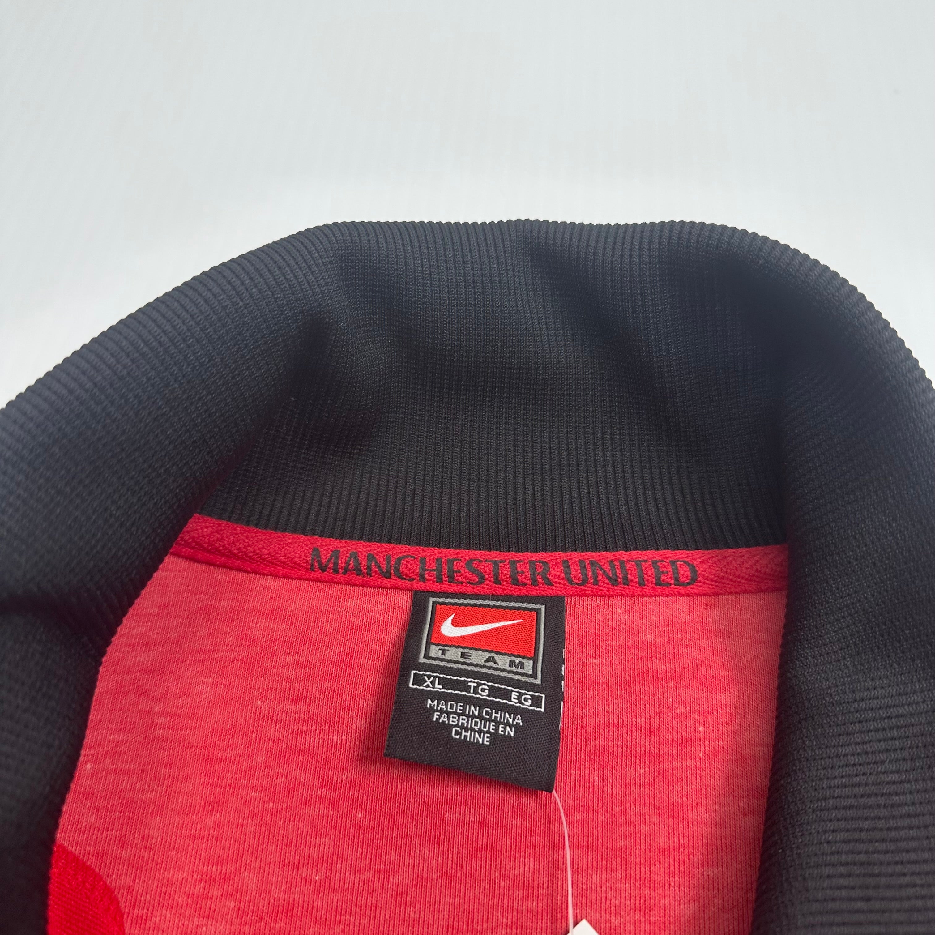 2000s Nike Manchester United Crest Logo Zip Track Jacket XL