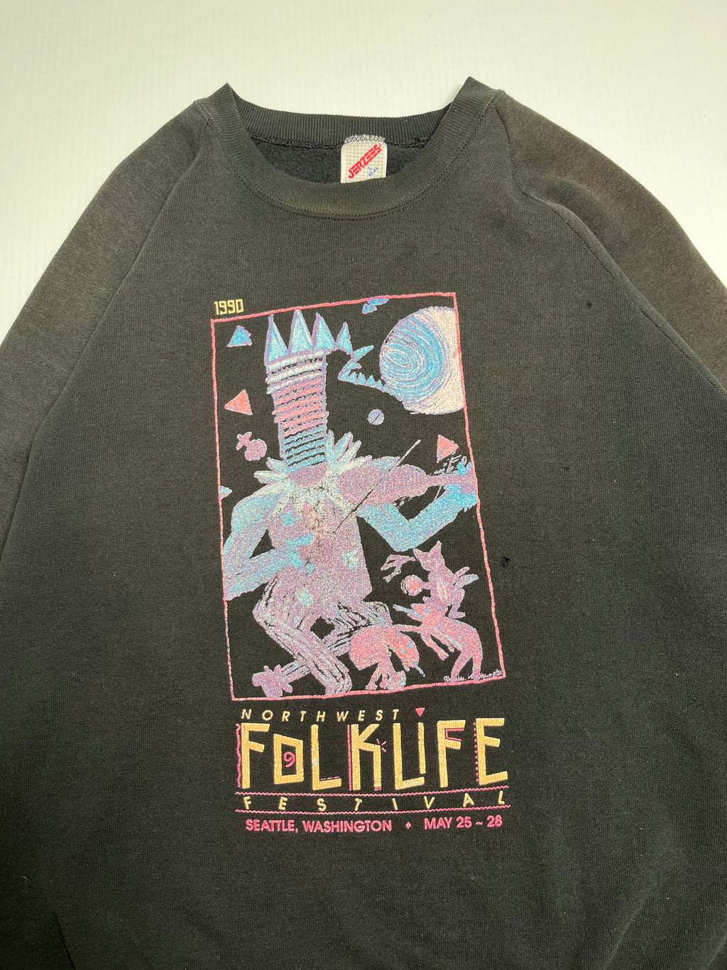 1990 Northwest Folklife Festival Crewneck L