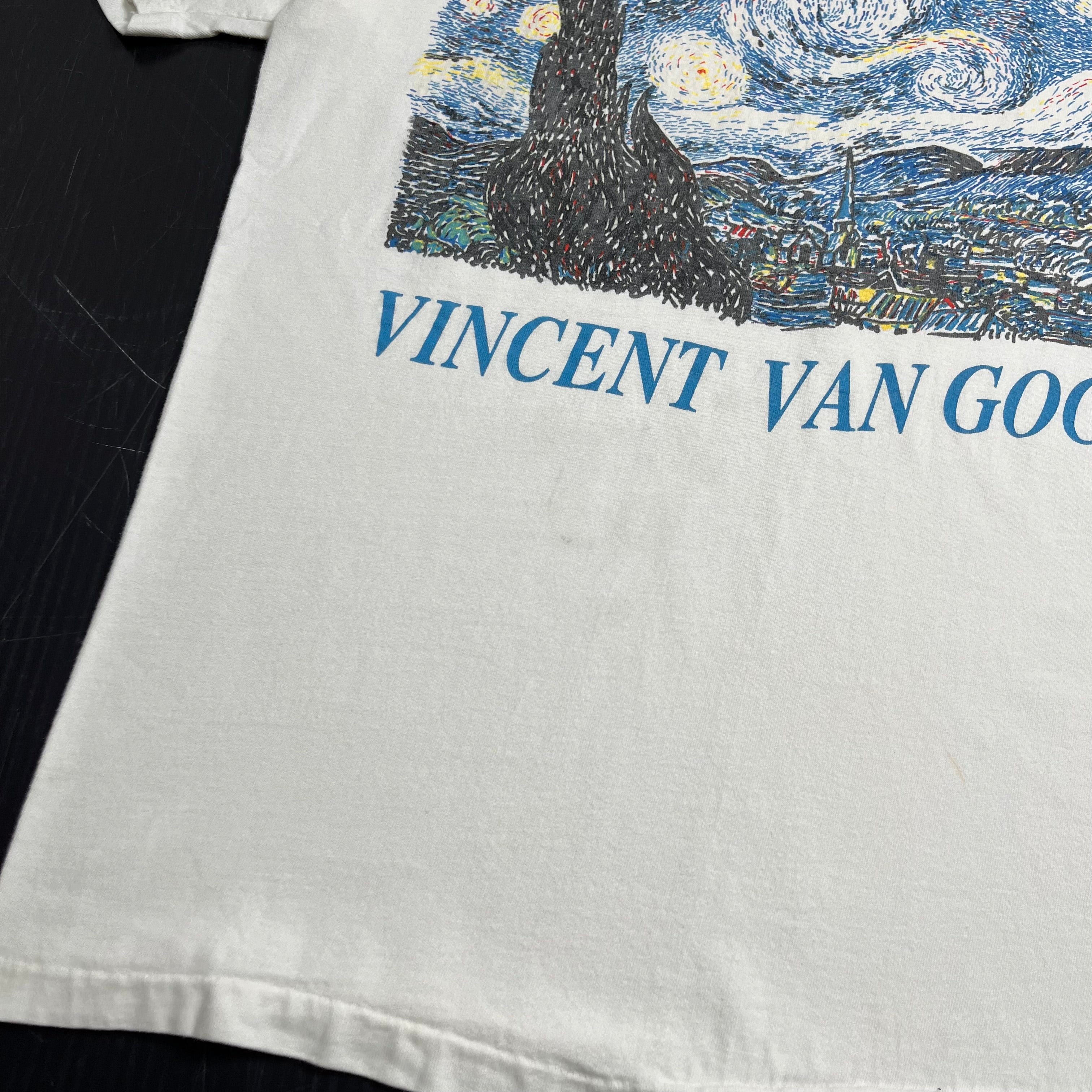 90s Vincent Van Gogh Starry Night Tee L