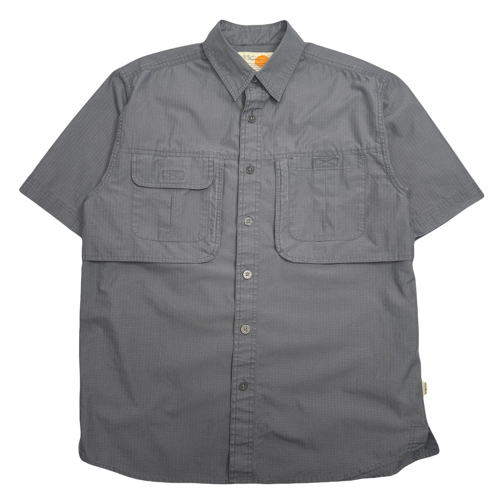 Eddie Bauer Ripstop Short Sleeve Button Up Shirt M
