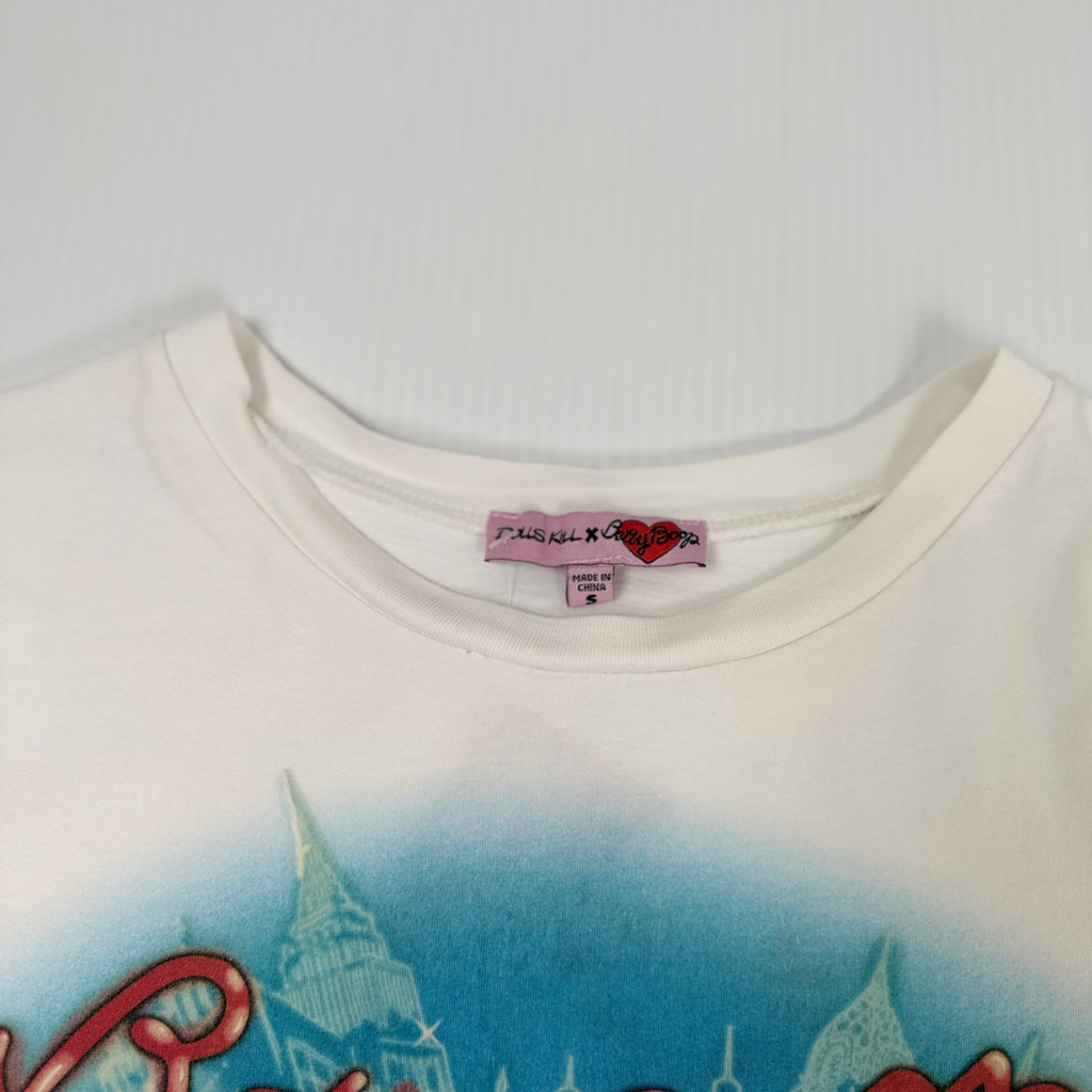 Betty Boop Biker Graphic Tee Women's S