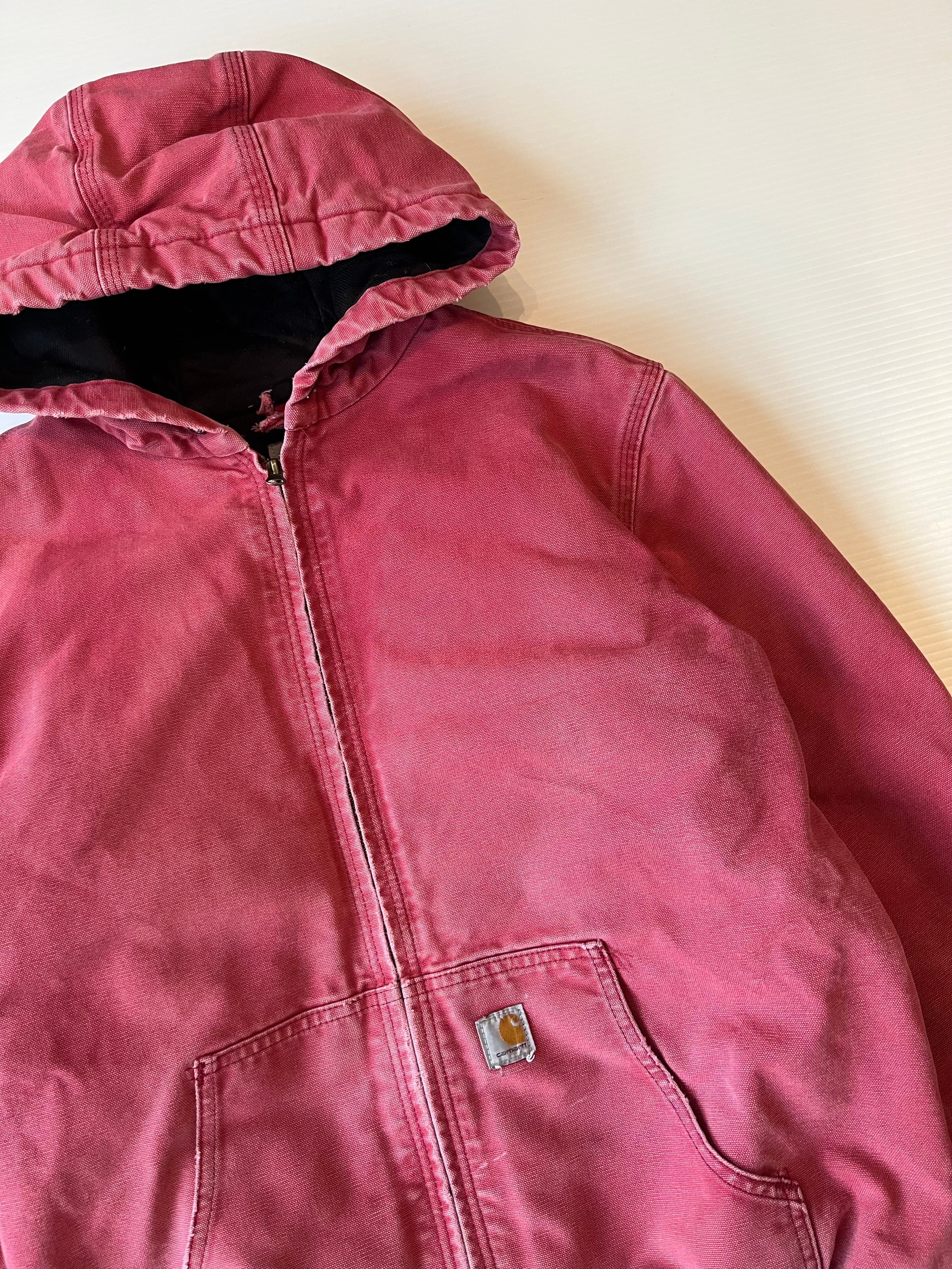 Vintage Carhartt Faded Hooded Zip Jacket Women's M