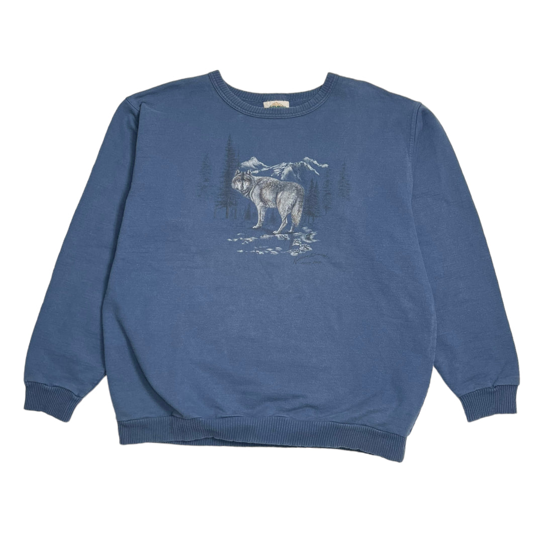 Vintage Northern Elements Wolf Crewneck XXL