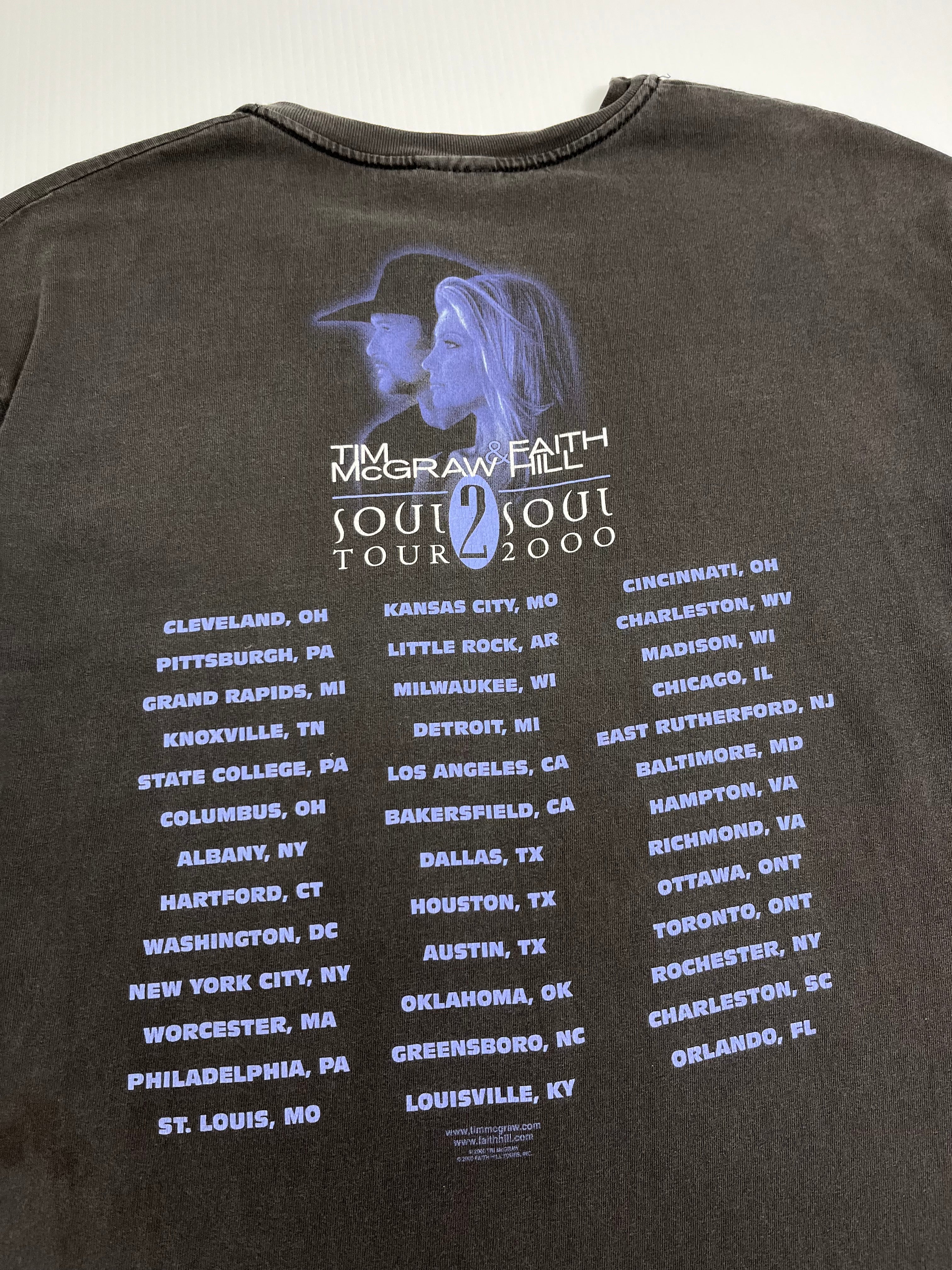 2000 Tim McGraw & Faith Hill Tour Tee L