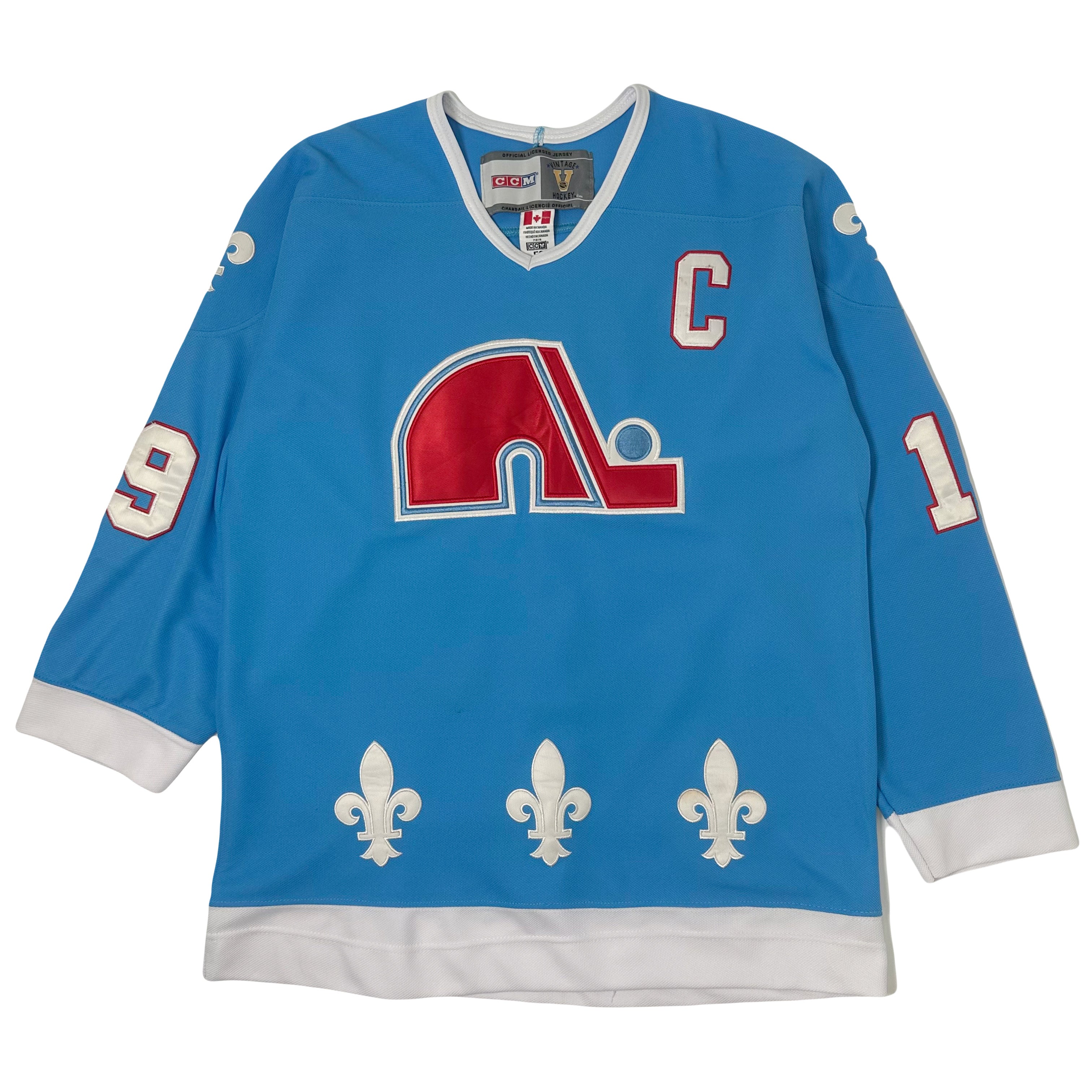 CCM Quebec Nordiques Sakic #19 NHL Hockey Jersey 50