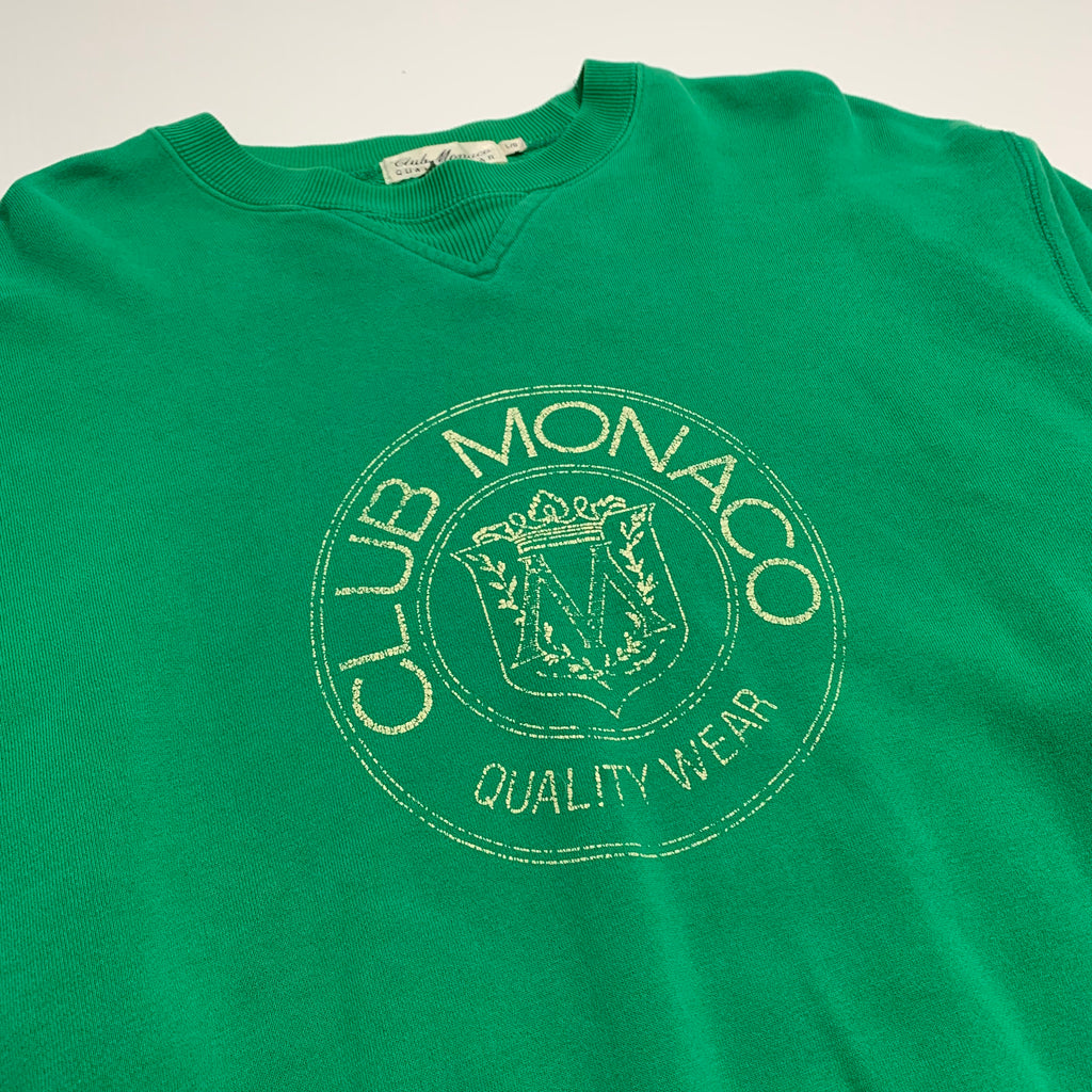 90s Green Club Monaco Crewneck L