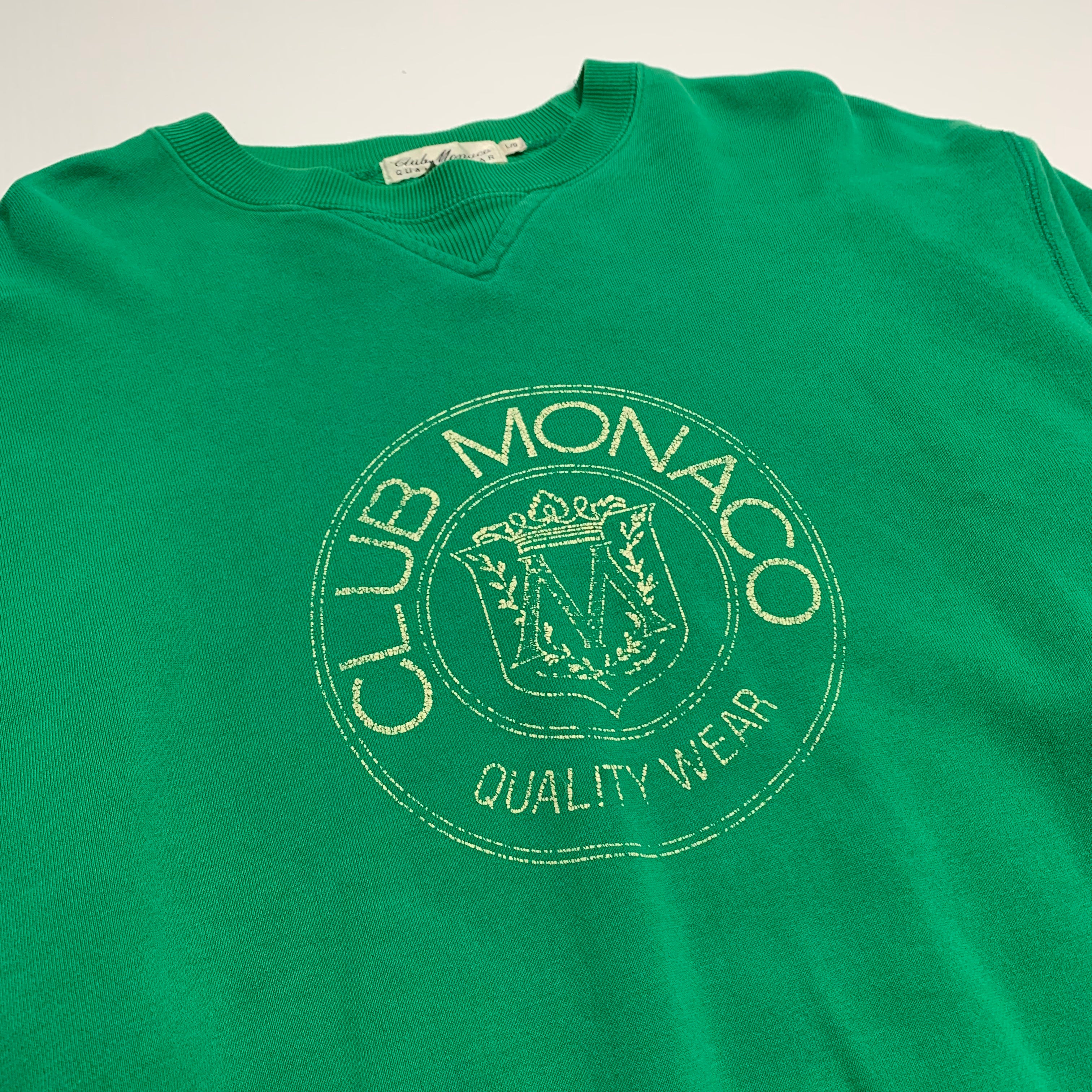90s Green Club Monaco Crewneck L