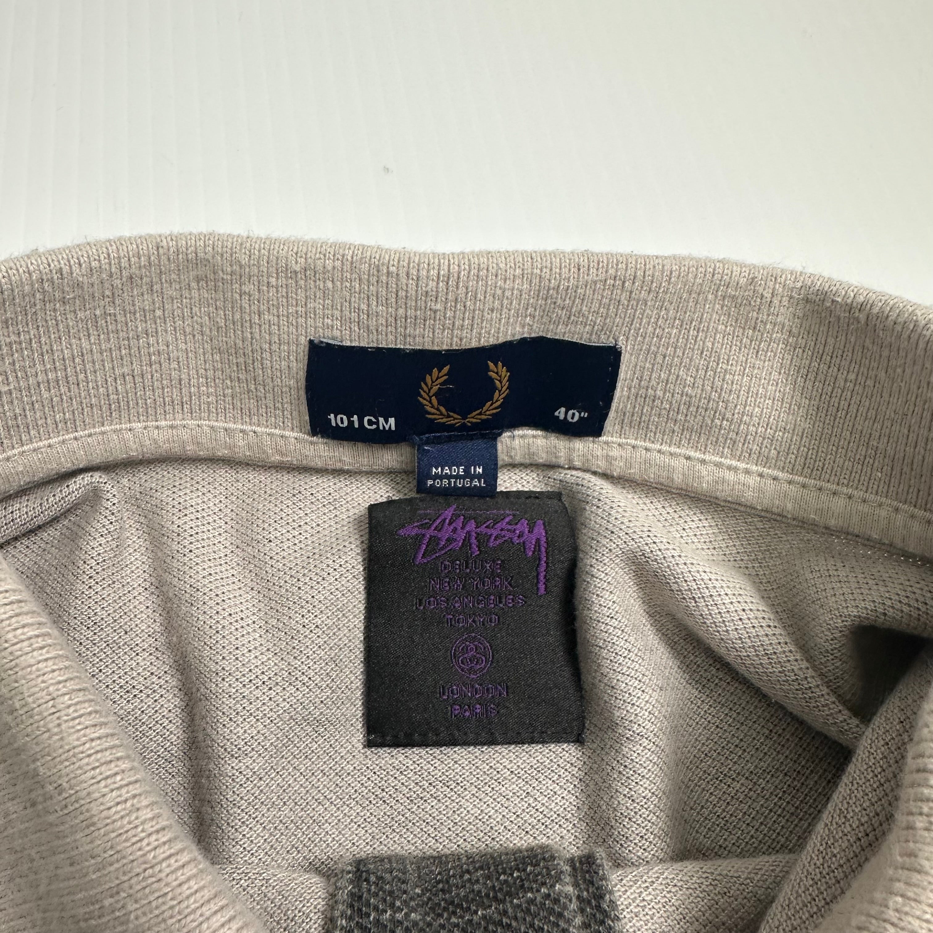 Stüssy Deluxe x Fred Perry Collab Polo Shirt M