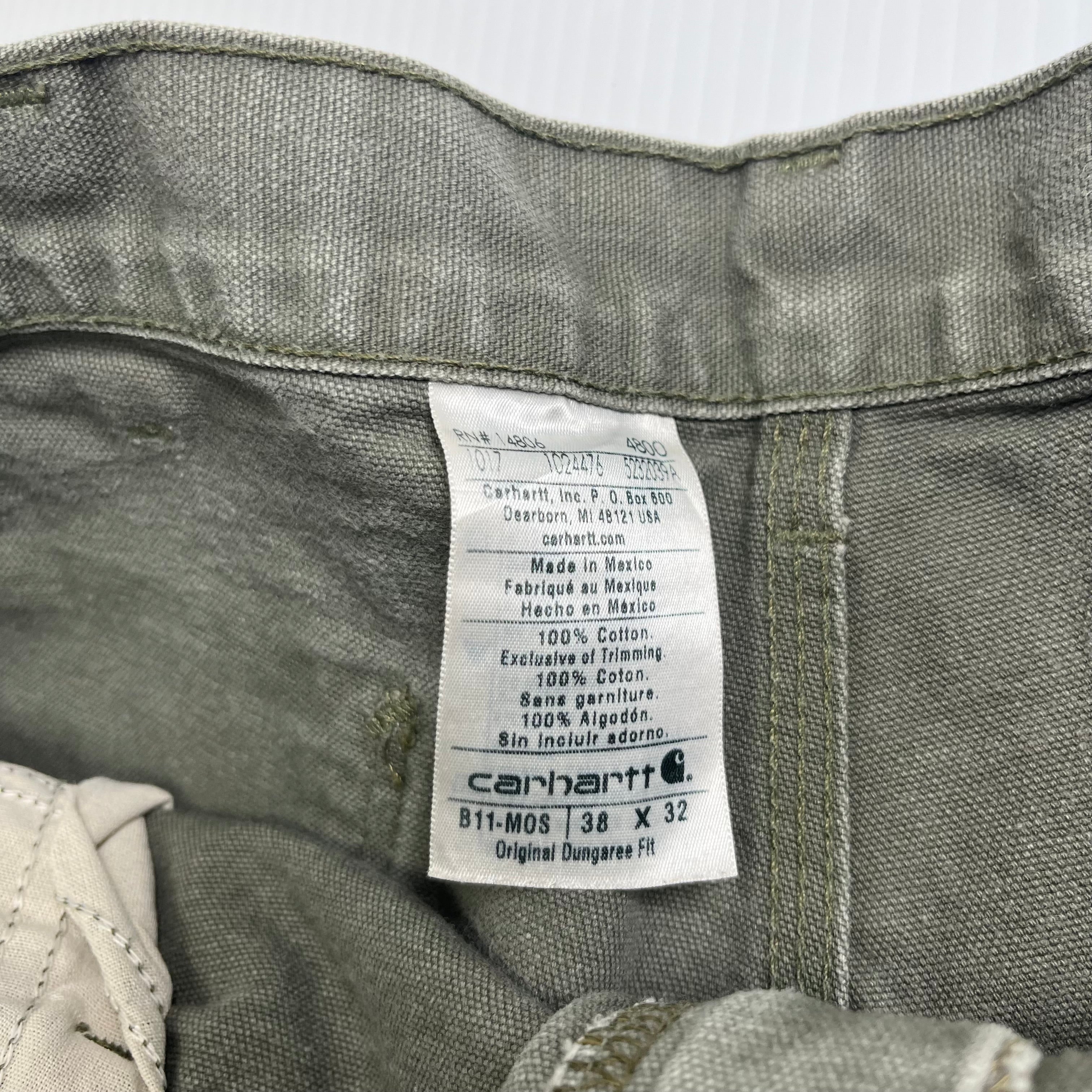 Vintage Carhartt Reworked Dungaree Carpenter Shorts 38
