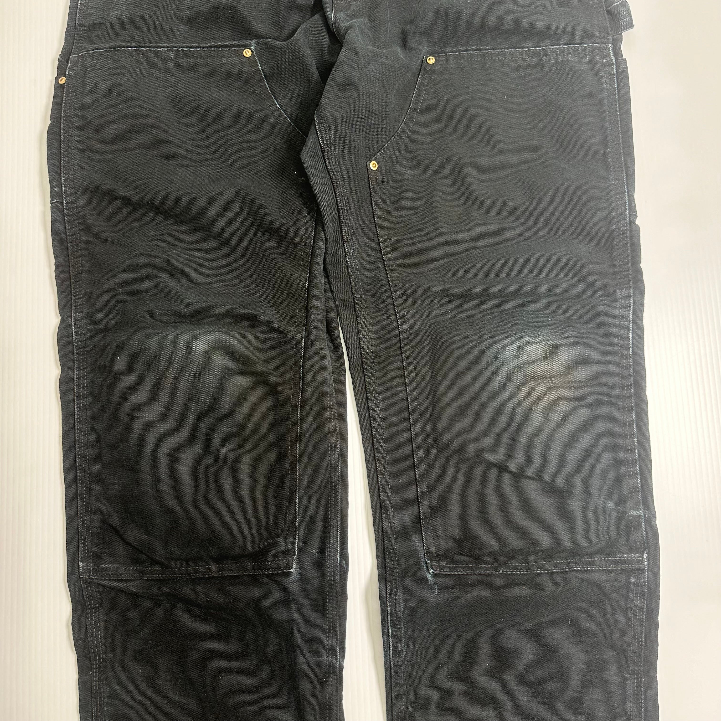 Vintage Carhartt Faded Double Knee Denim 35x30